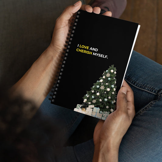 I Love And Cherish Myself | Affirmation Cover Spiral Notebook - f9artist