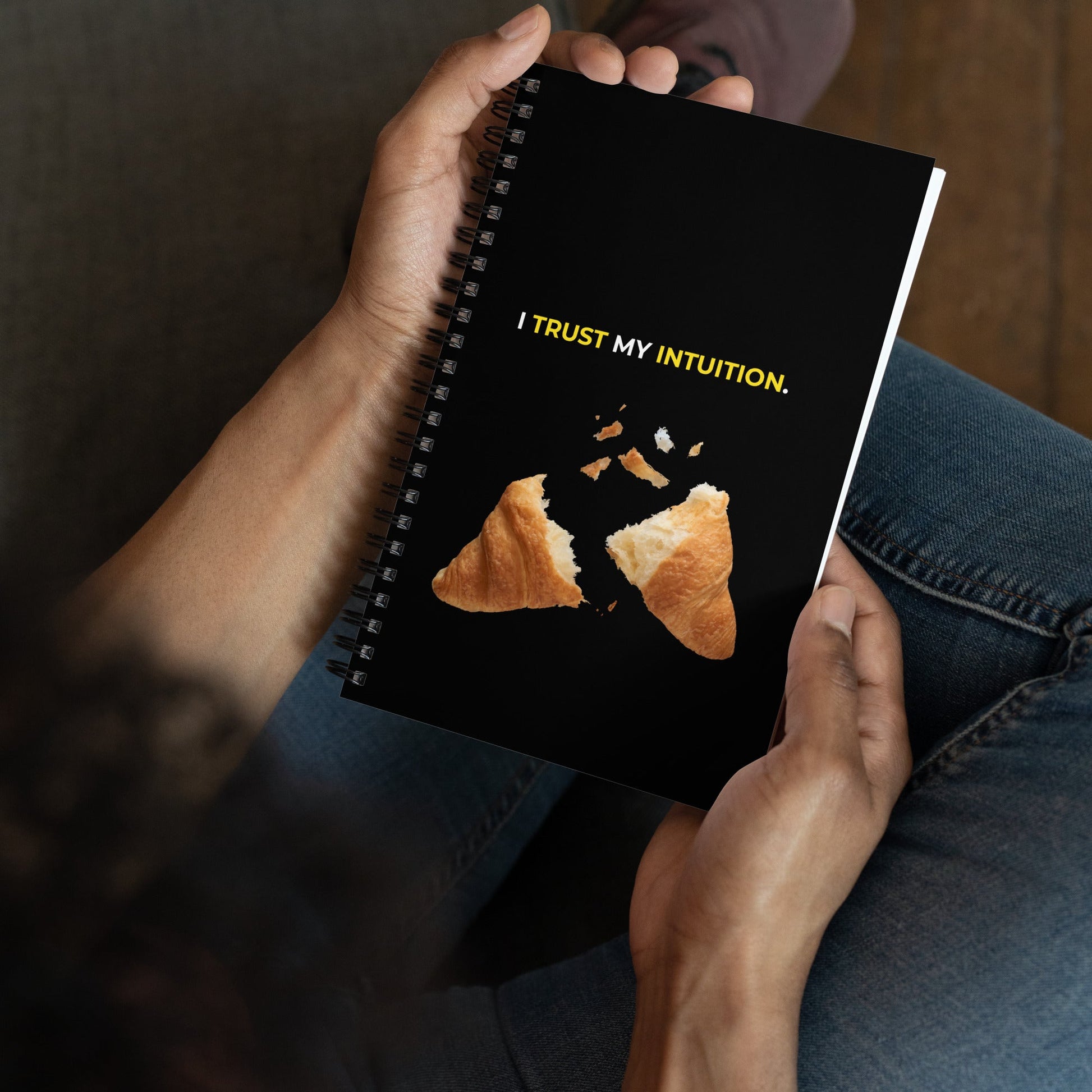 I Trust My Intuition | Affirmation Cover Spiral Notebook - f9artist