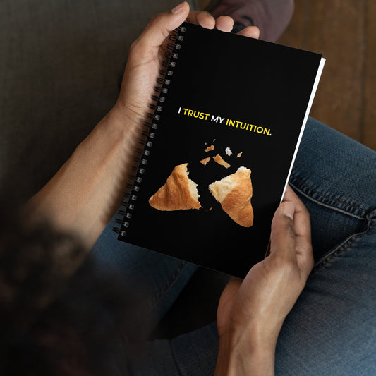 I Trust My Intuition | Affirmation Cover Spiral Notebook - f9artist
