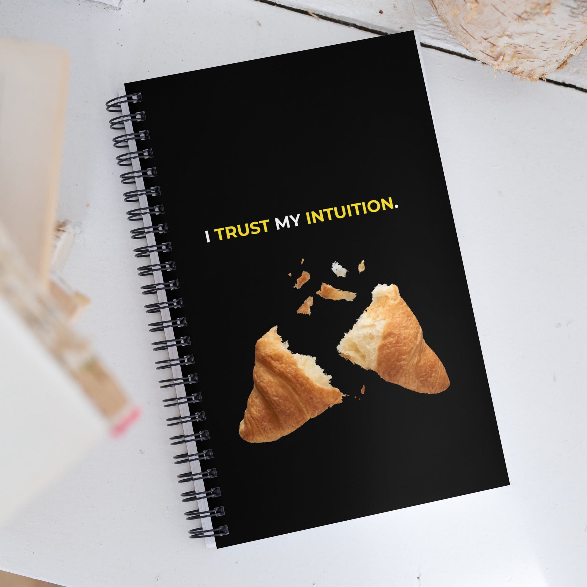 I Trust My Intuition | Affirmation Cover Spiral Notebook - f9artist