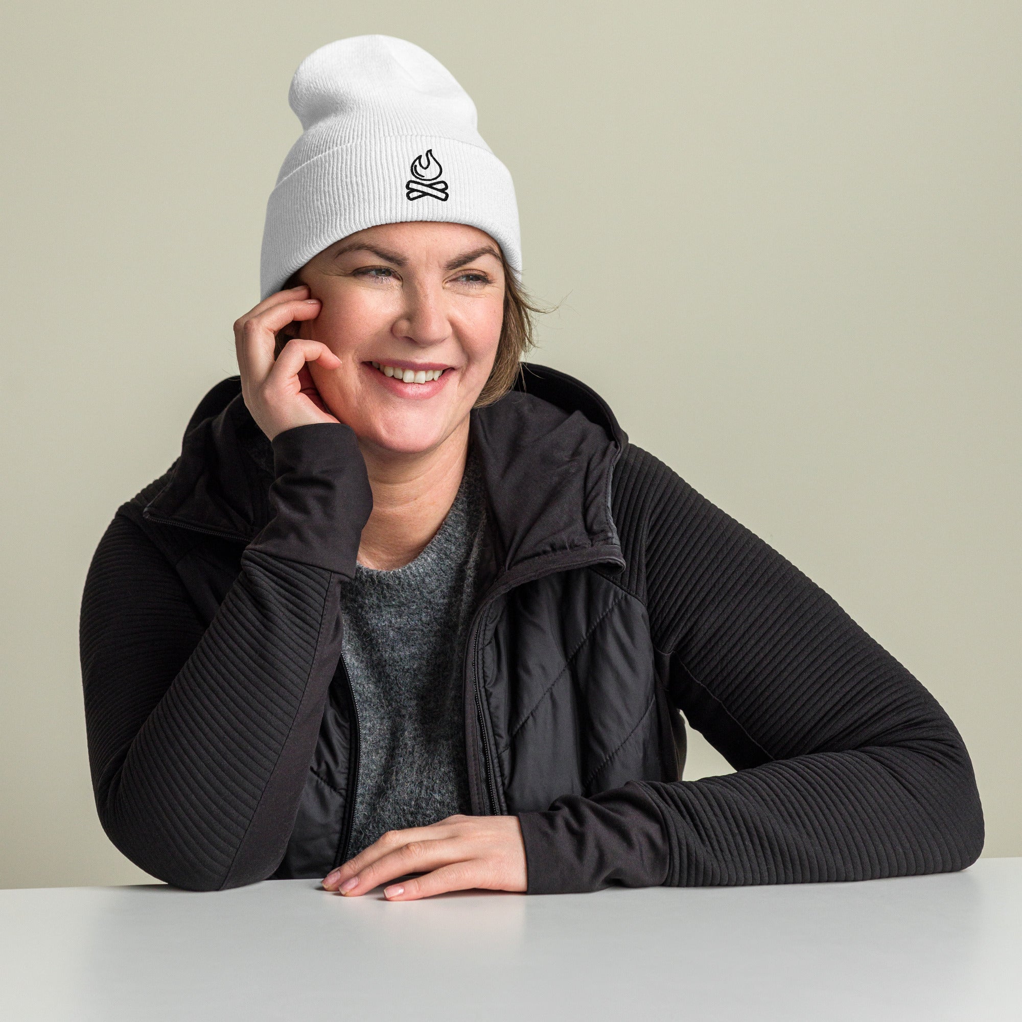 Ignite Spirit Cuffed Beanie – Warmth, Energy & Drive - f9artist