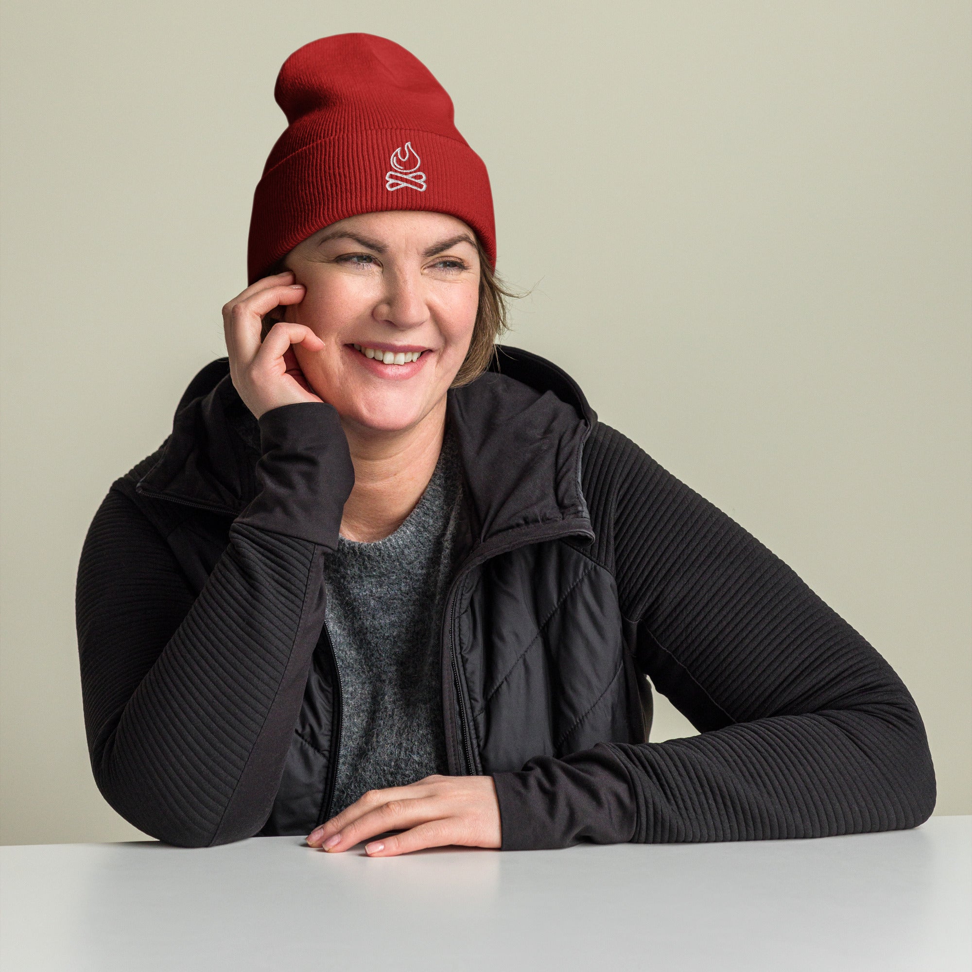 Ignite Spirit Cuffed Beanie – Warmth, Energy & Drive - f9artist
