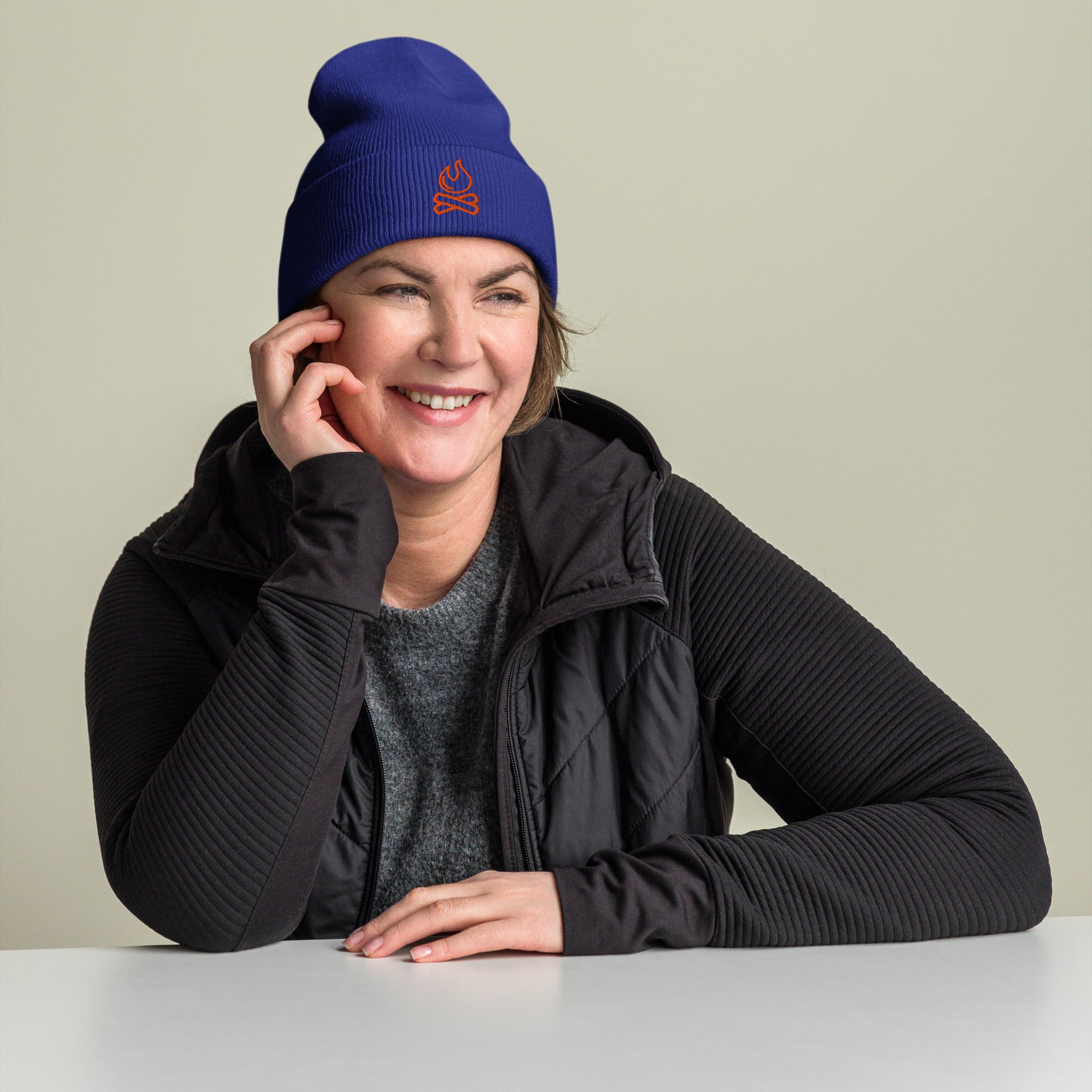 Ignite Spirit Cuffed Beanie – Warmth, Energy & Drive - f9artist