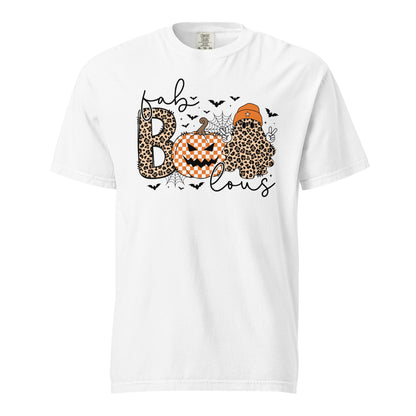 Leopard Print BOO Halloween T-Shirt | Retro Ghost Pumpkin Tee | Fall Spooky Season Shirt | Cute Leopard Halloween Shirt