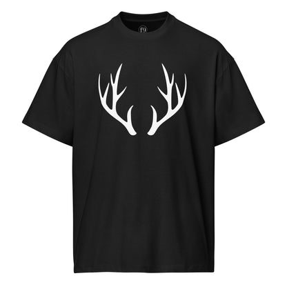 Men's Box Tee – Deer Antler Graphic Streetwear Tee - f9artist