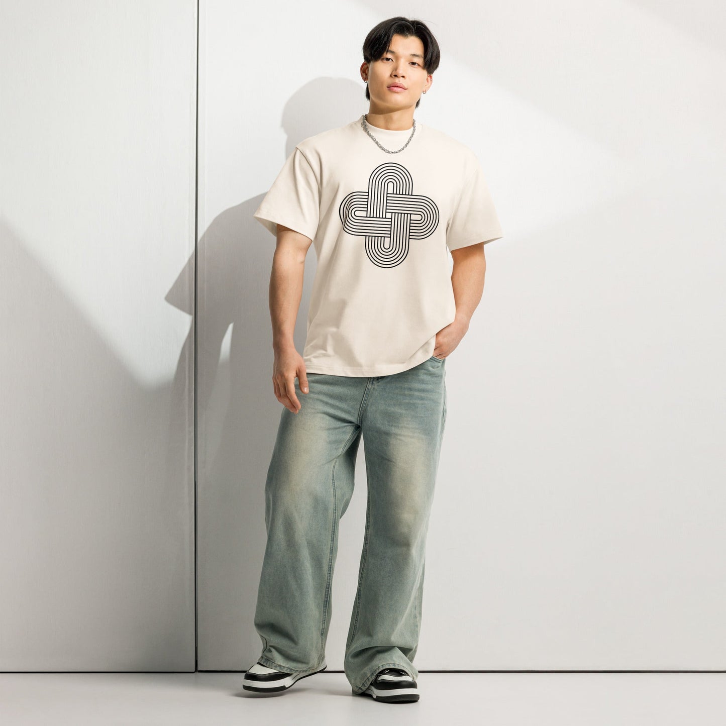 Men's Box Tee Retro Knot Graphic Tee - f9artist