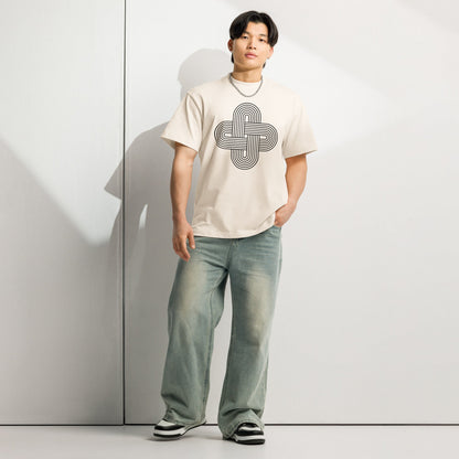Men's Box Tee Retro Knot Graphic Tee - f9artist