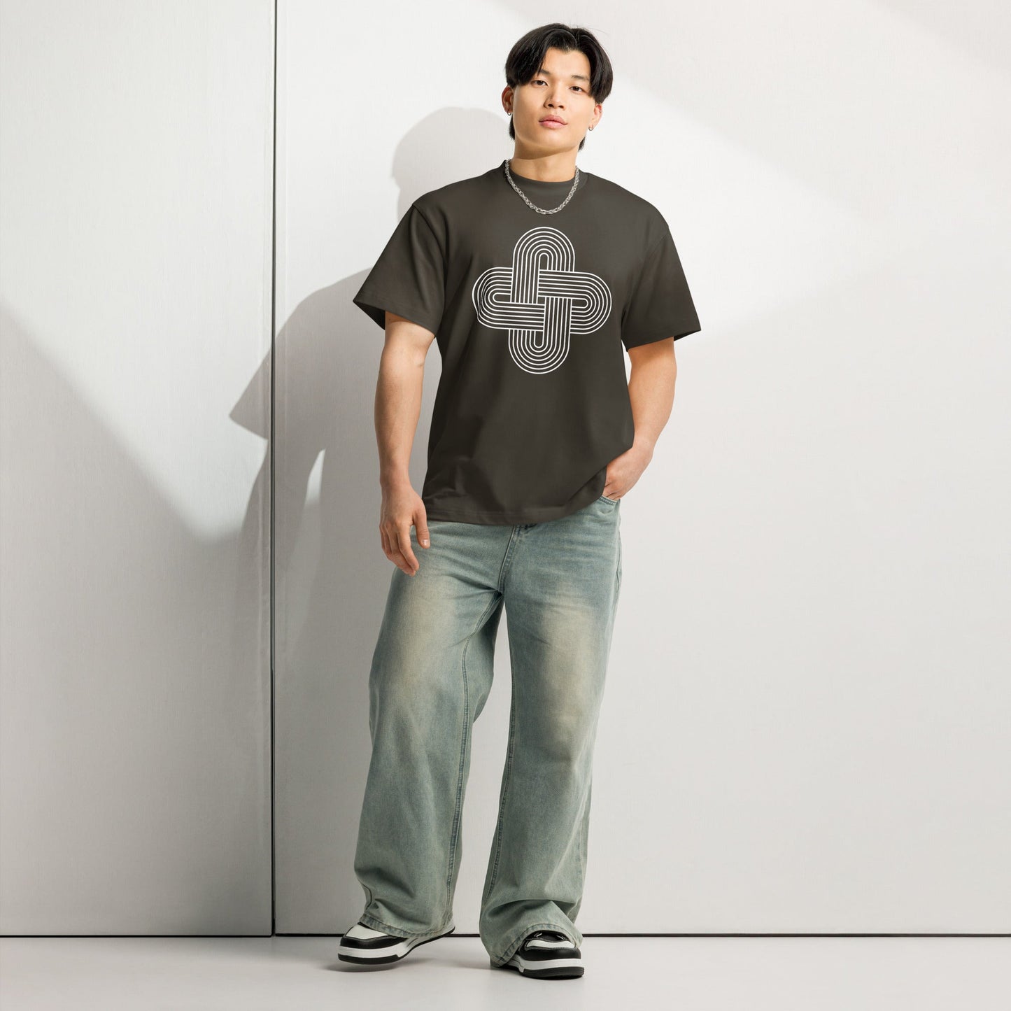 Men's Box Tee Retro Knot Graphic Tee - f9artist