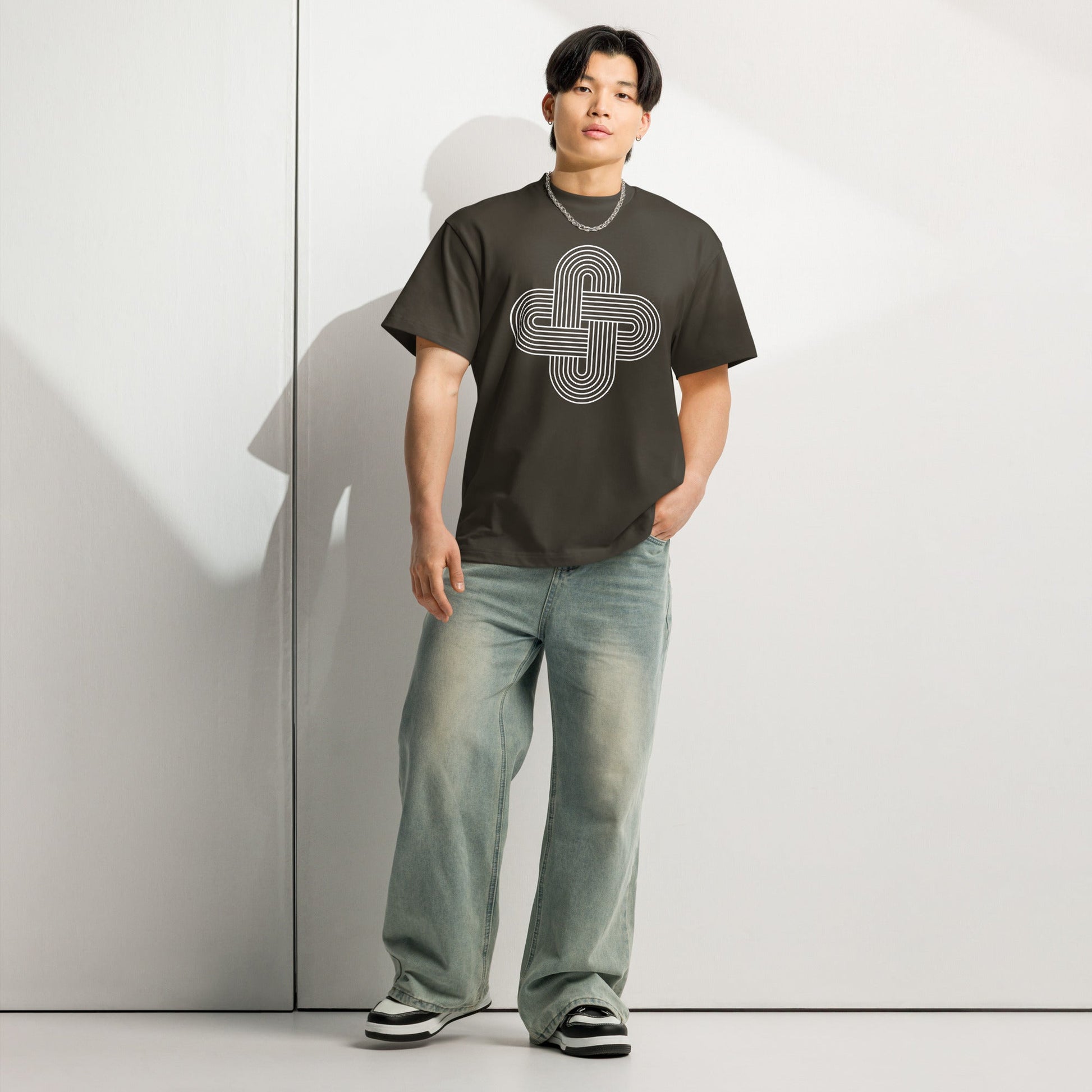 Men's Box Tee Retro Knot Graphic Tee - f9artist