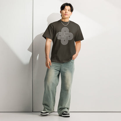Men's Box Tee Retro Knot Graphic Tee - f9artist