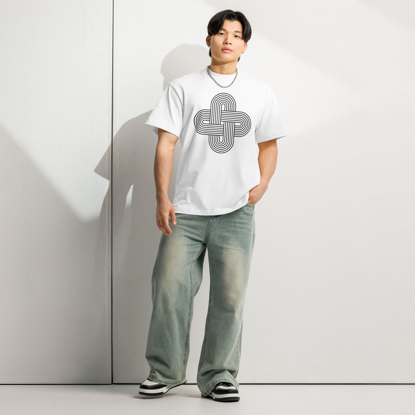 Men's Box Tee Retro Knot Graphic Tee - f9artist