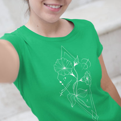 Morning Glory Women’s Basic Softstyle T-Shirt - f9artist