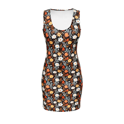 Midnight Bloom Bodycon Dress