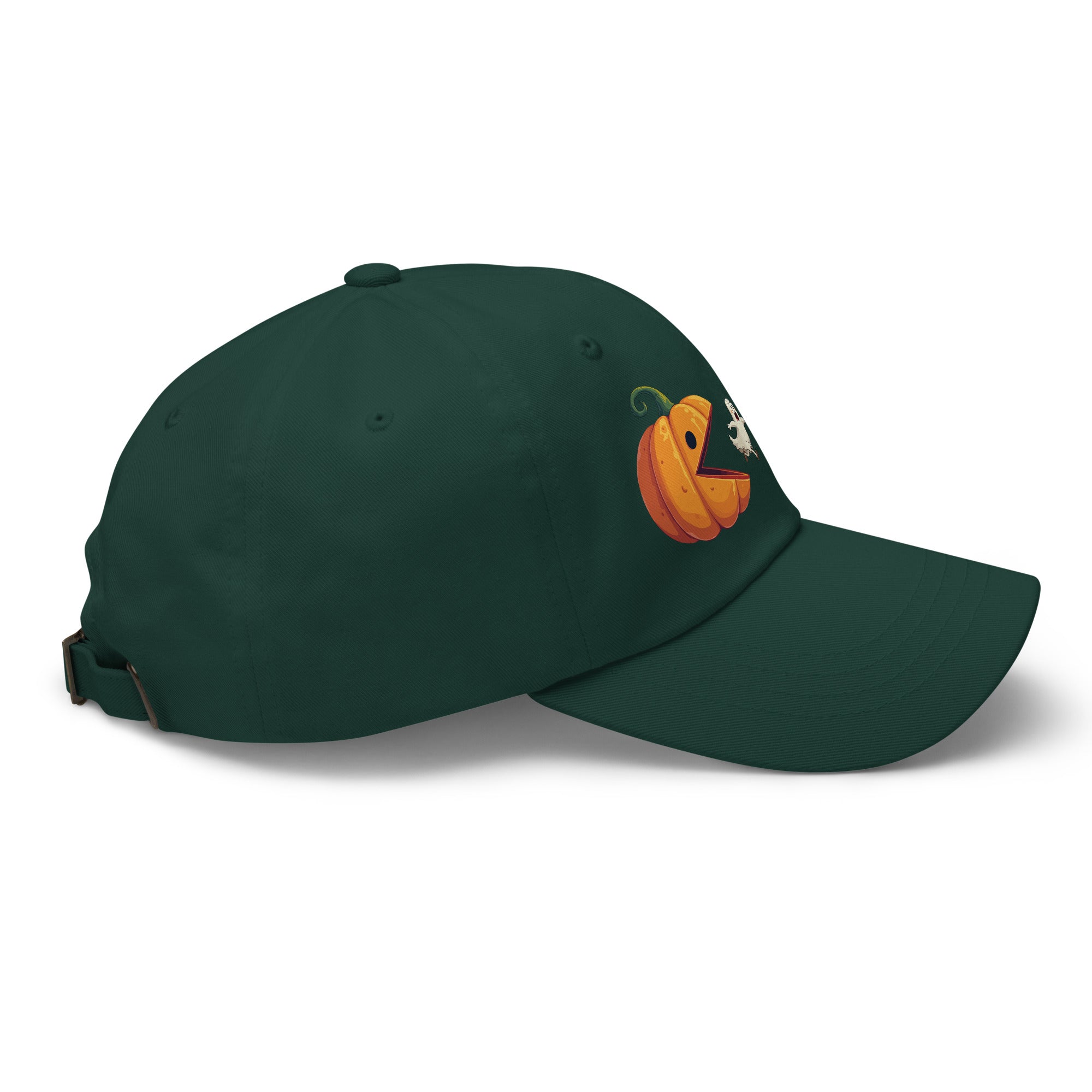 🎃 Pumpkin vs Ghosts Halloween Dad Hat 👻 - f9artist