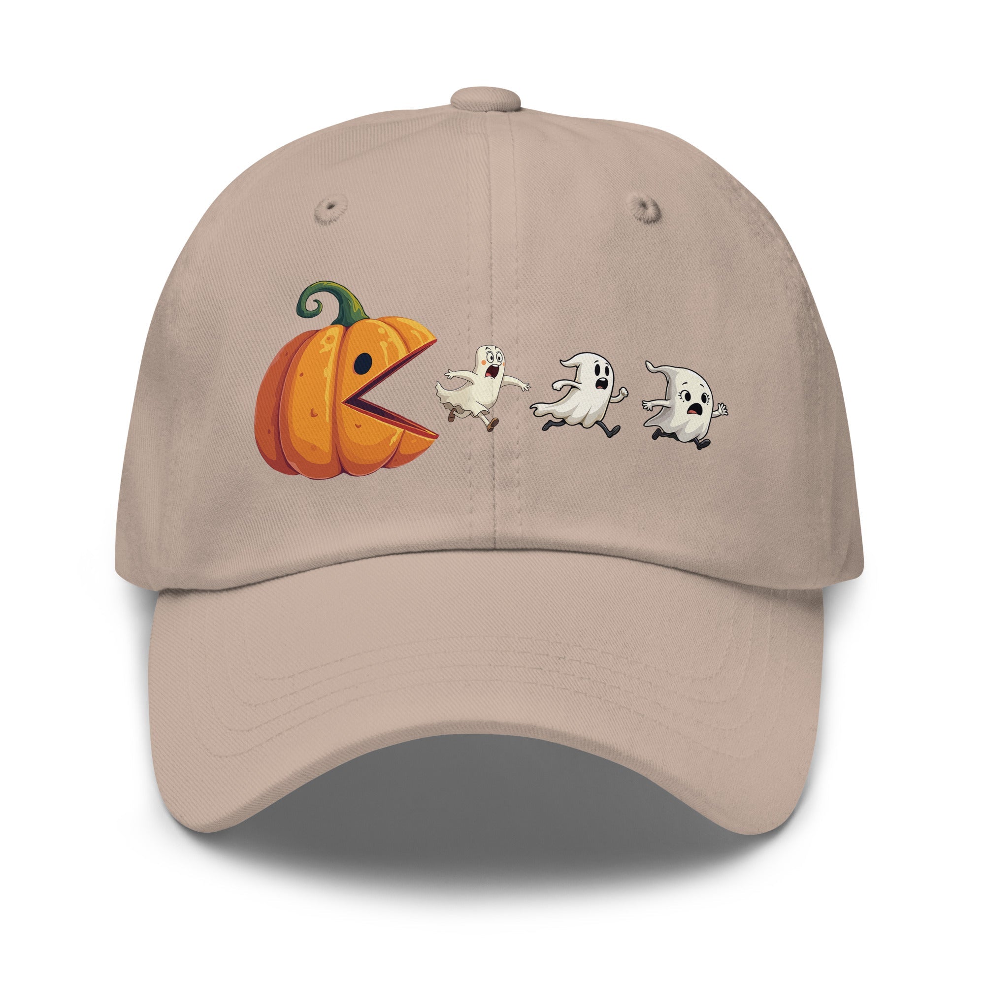 🎃 Pumpkin vs Ghosts Halloween Dad Hat 👻 - f9artist