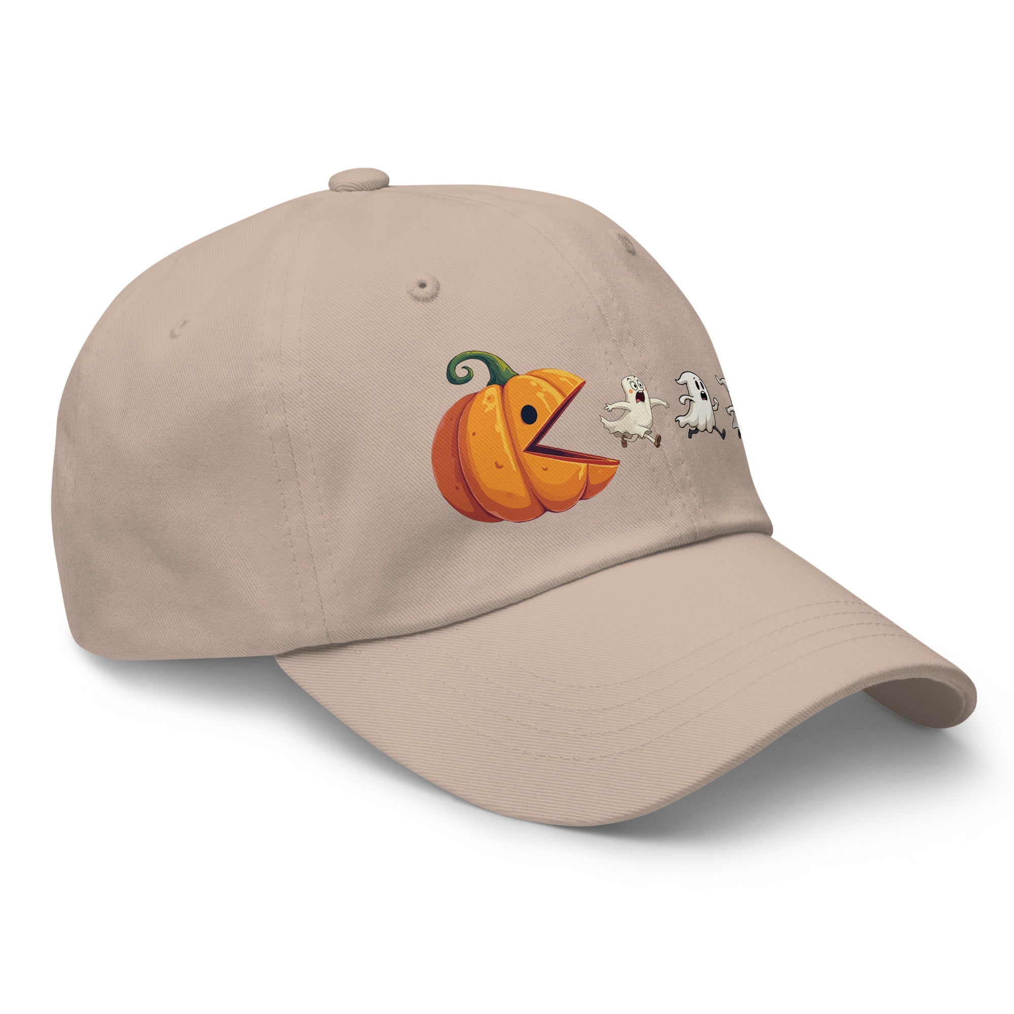 🎃 Pumpkin vs Ghosts Halloween Dad Hat 👻 - f9artist