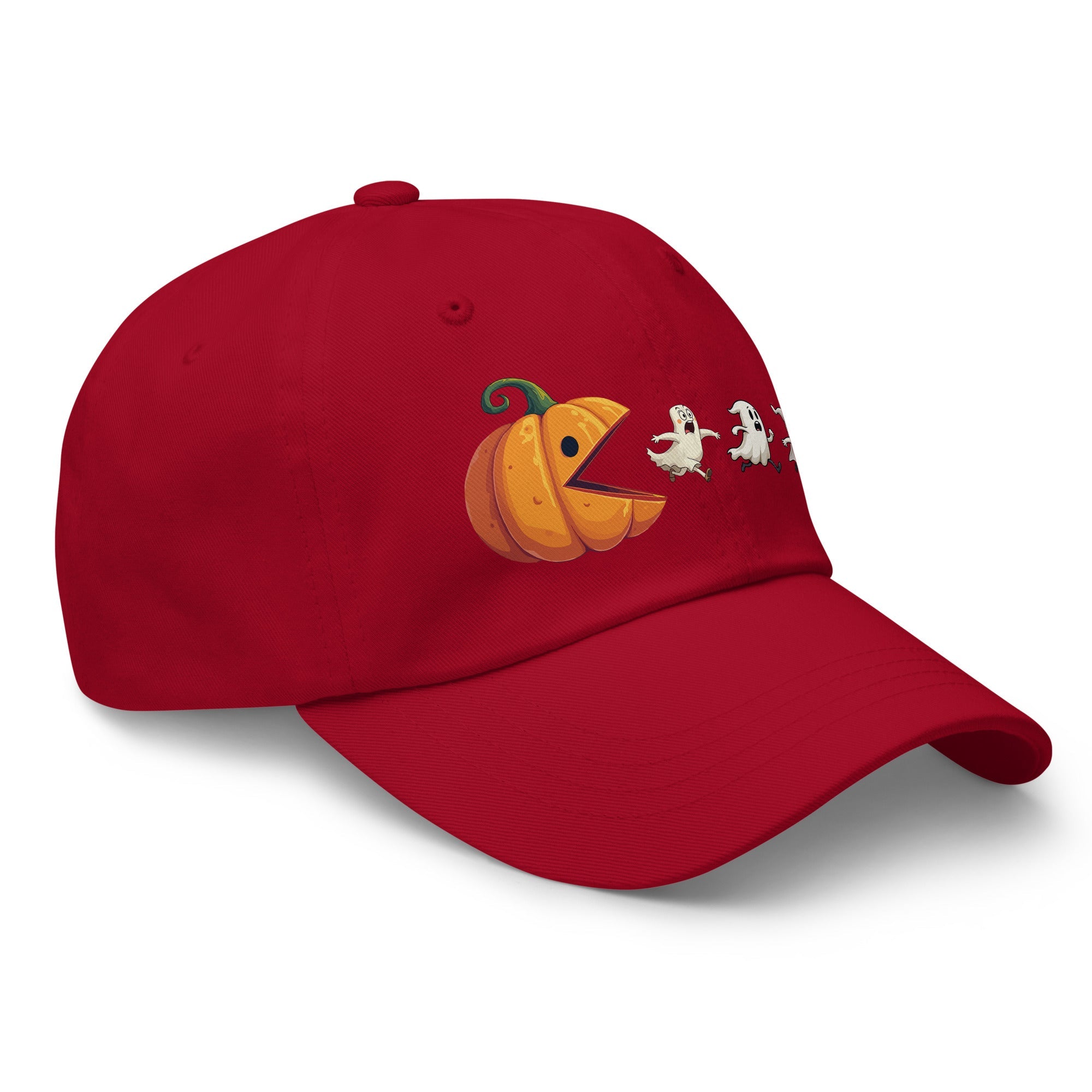 🎃 Pumpkin vs Ghosts Halloween Dad Hat 👻 - f9artist