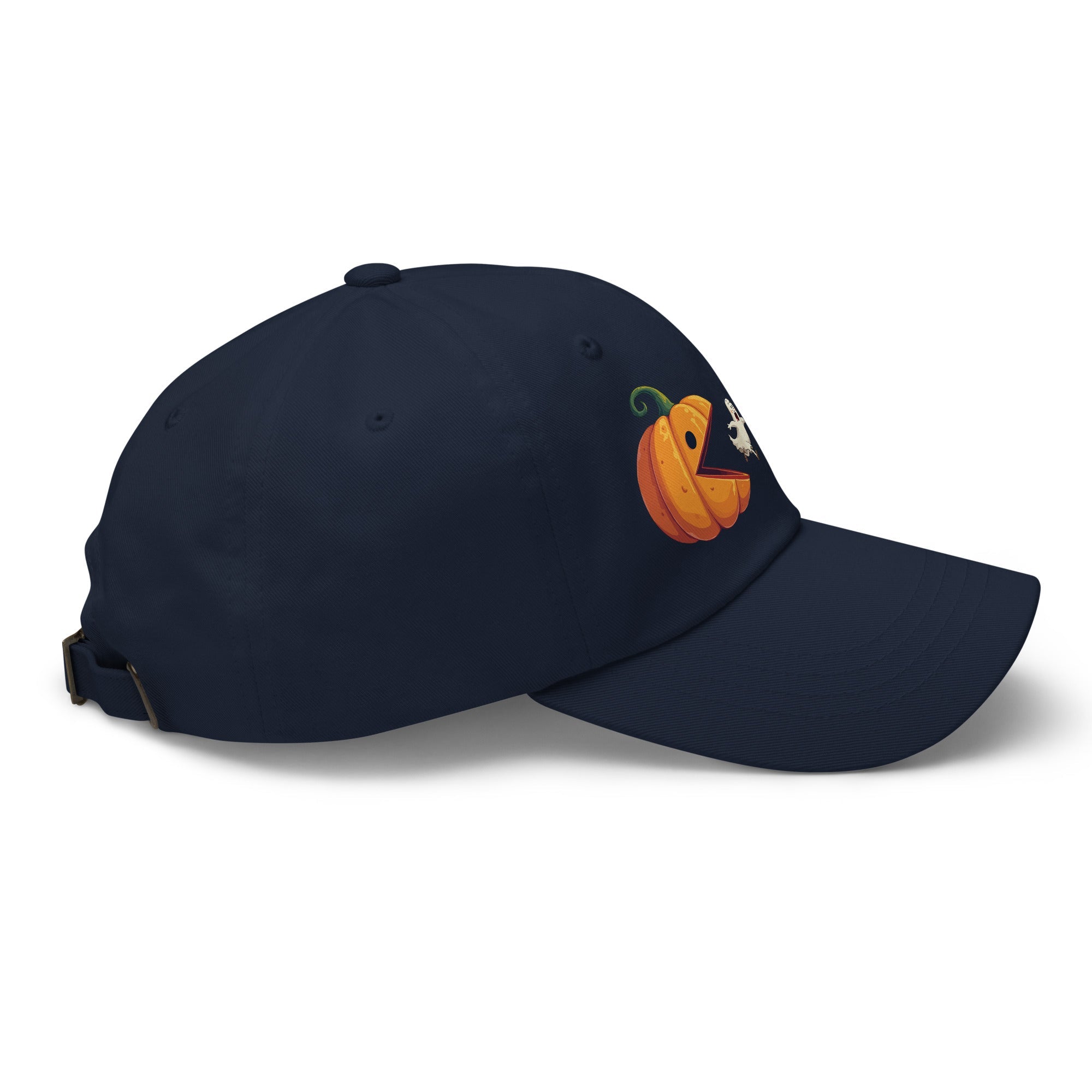 🎃 Pumpkin vs Ghosts Halloween Dad Hat 👻 - f9artist