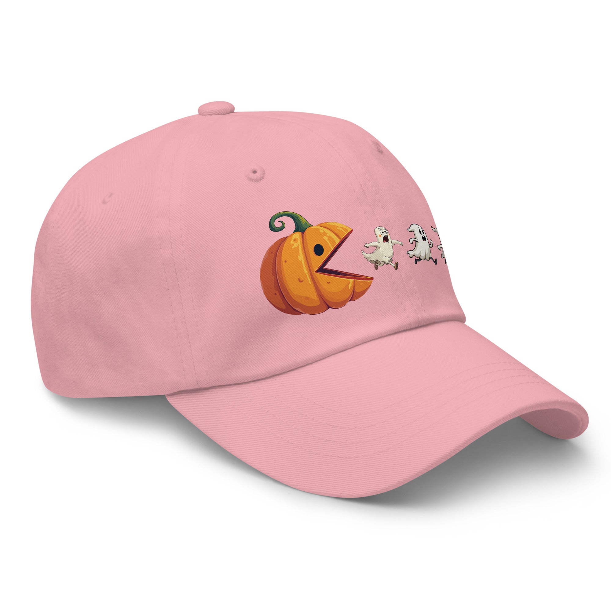 🎃 Pumpkin vs Ghosts Halloween Dad Hat 👻 - f9artist