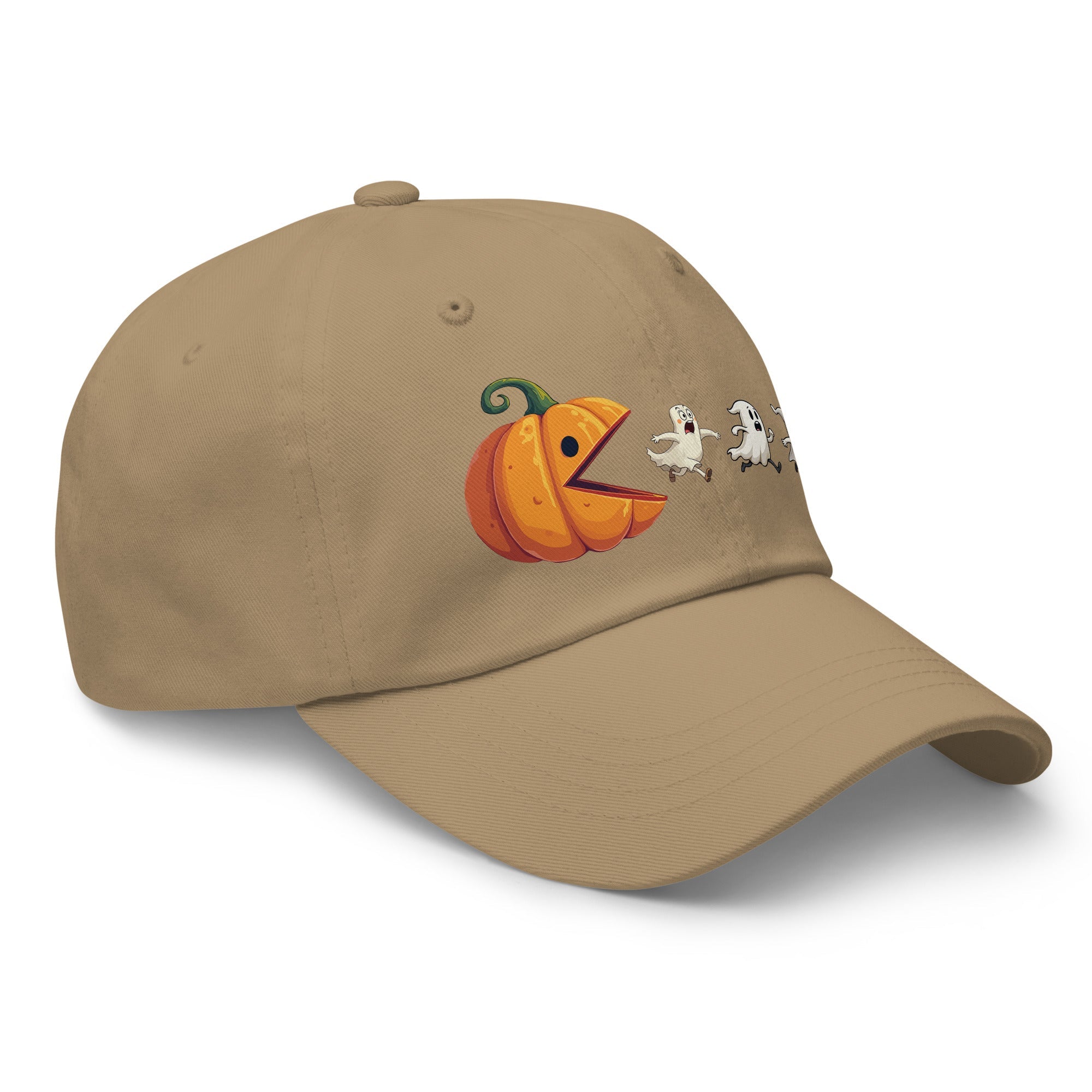 🎃 Pumpkin vs Ghosts Halloween Dad Hat 👻 - f9artist