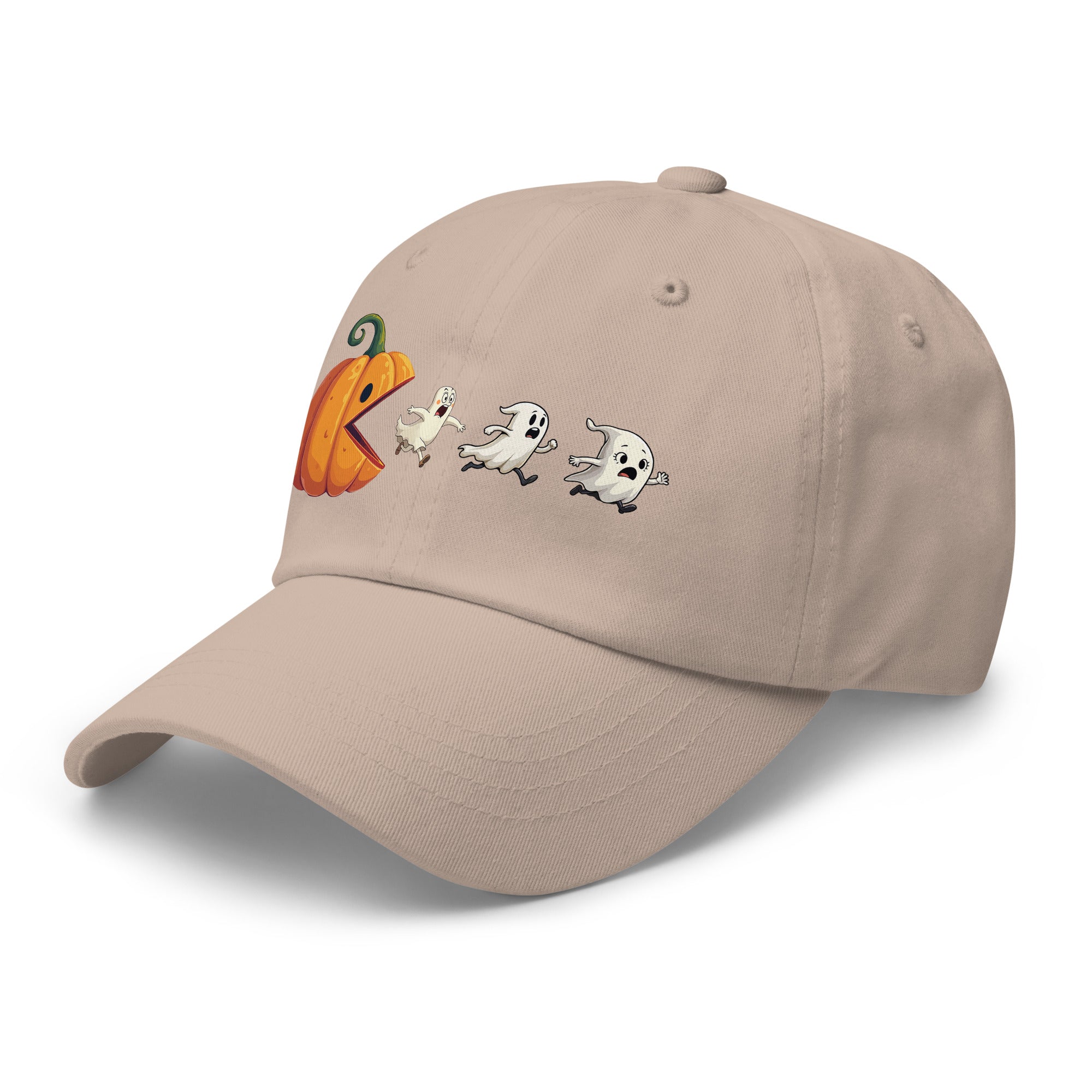 🎃 Pumpkin vs Ghosts Halloween Dad Hat 👻 - f9artist