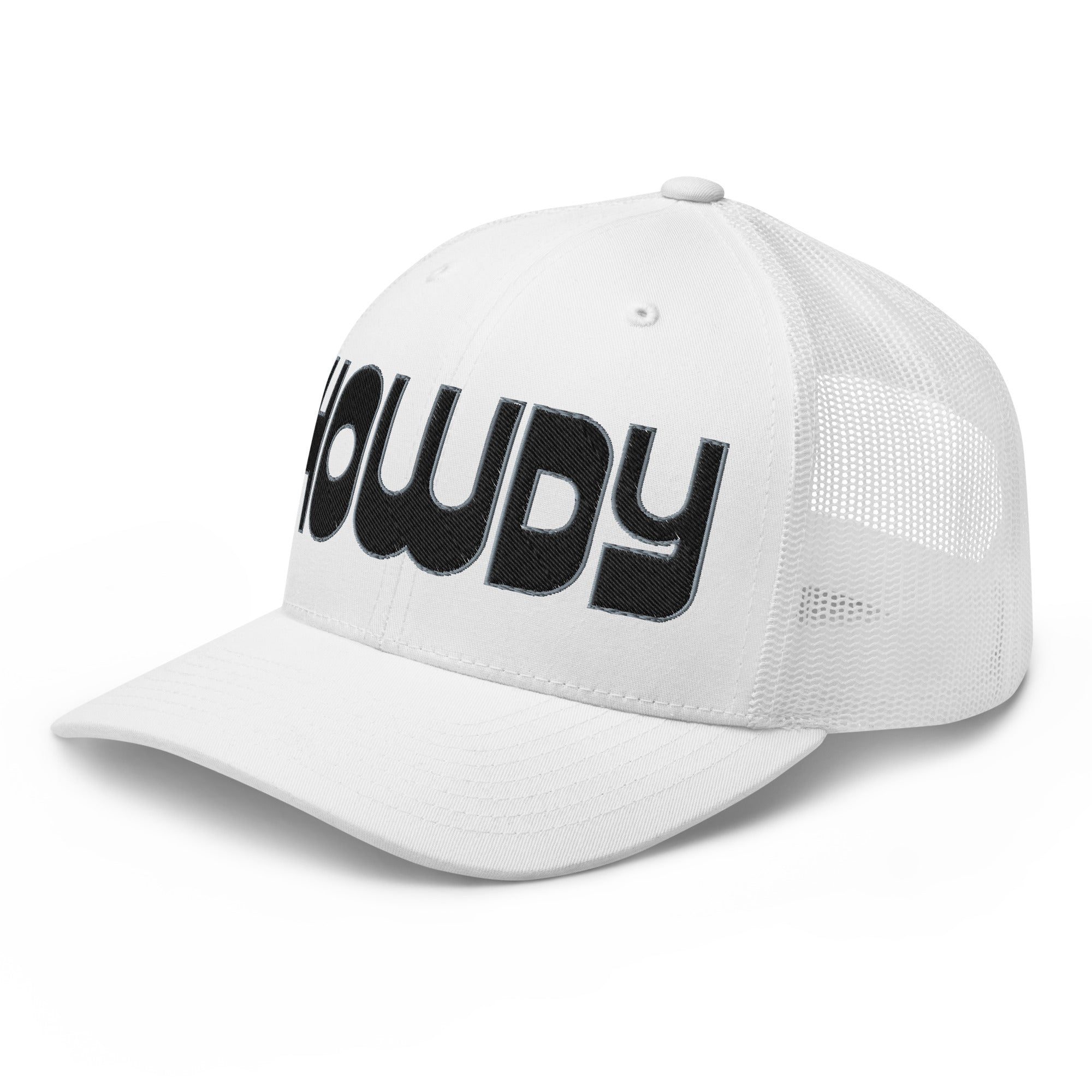 Retro Trucker Hat – HOWDY Bold Western Style - f9artist