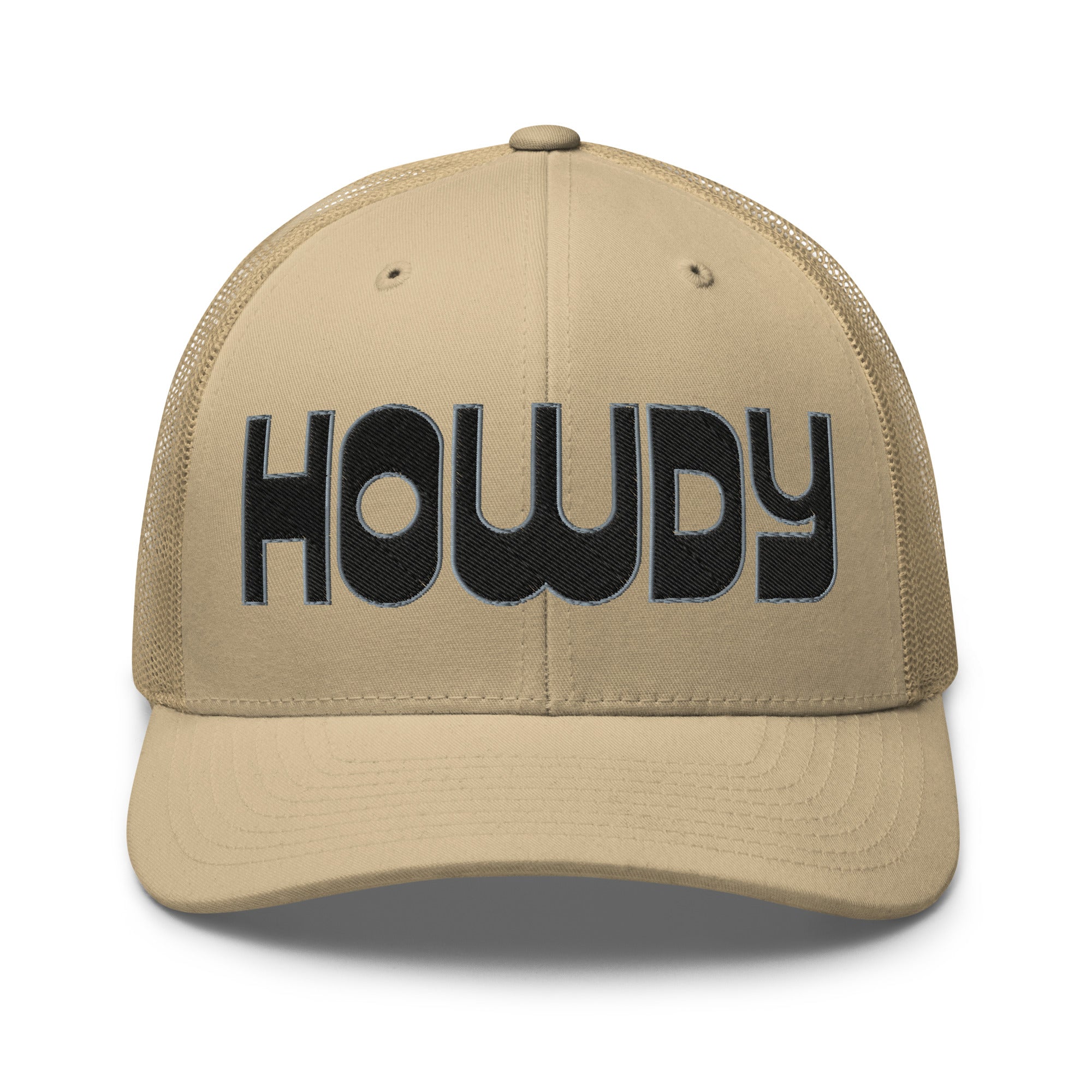 Retro Trucker Hat – HOWDY Bold Western Style - f9artist