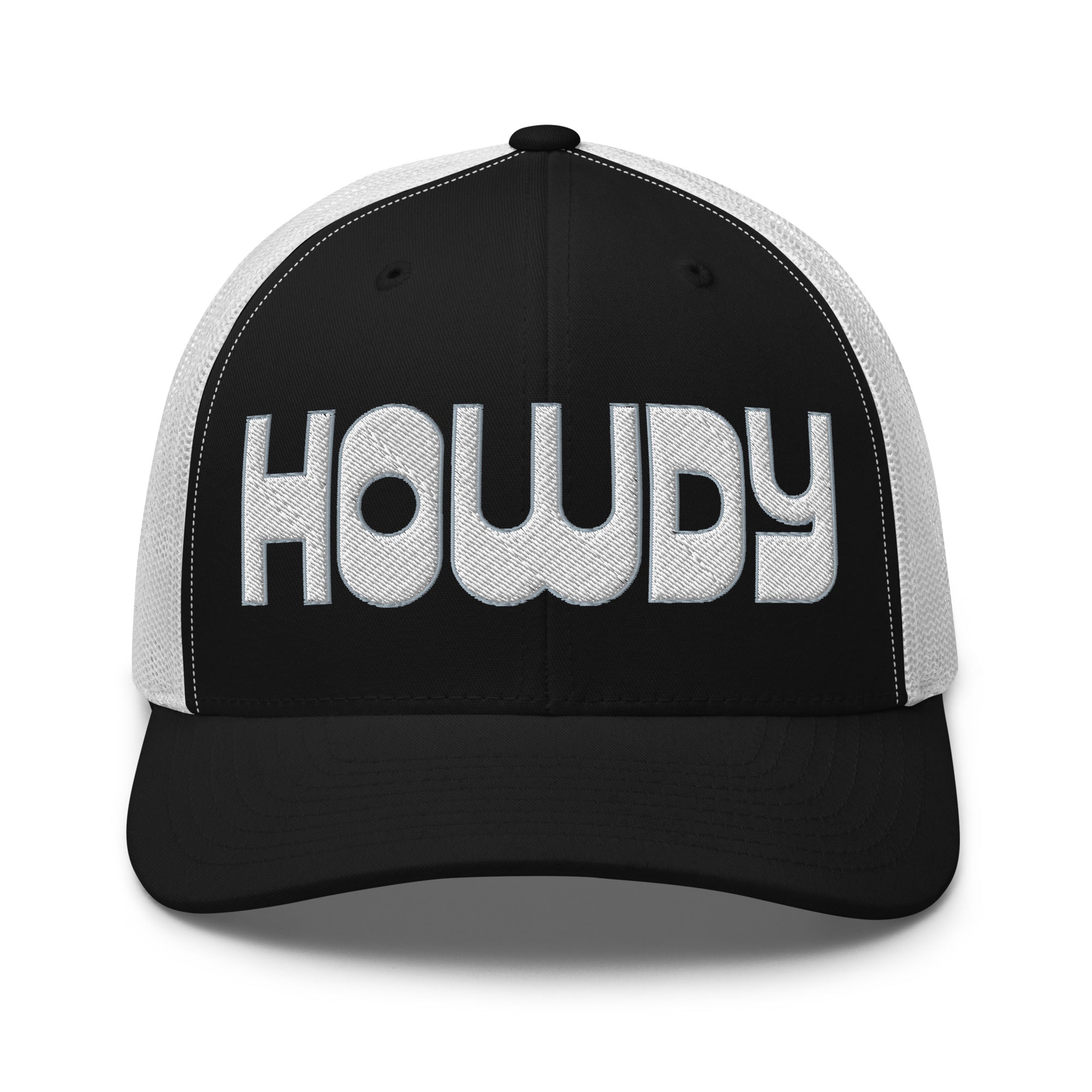 Retro Trucker Hat – HOWDY Bold Western Style - f9artist