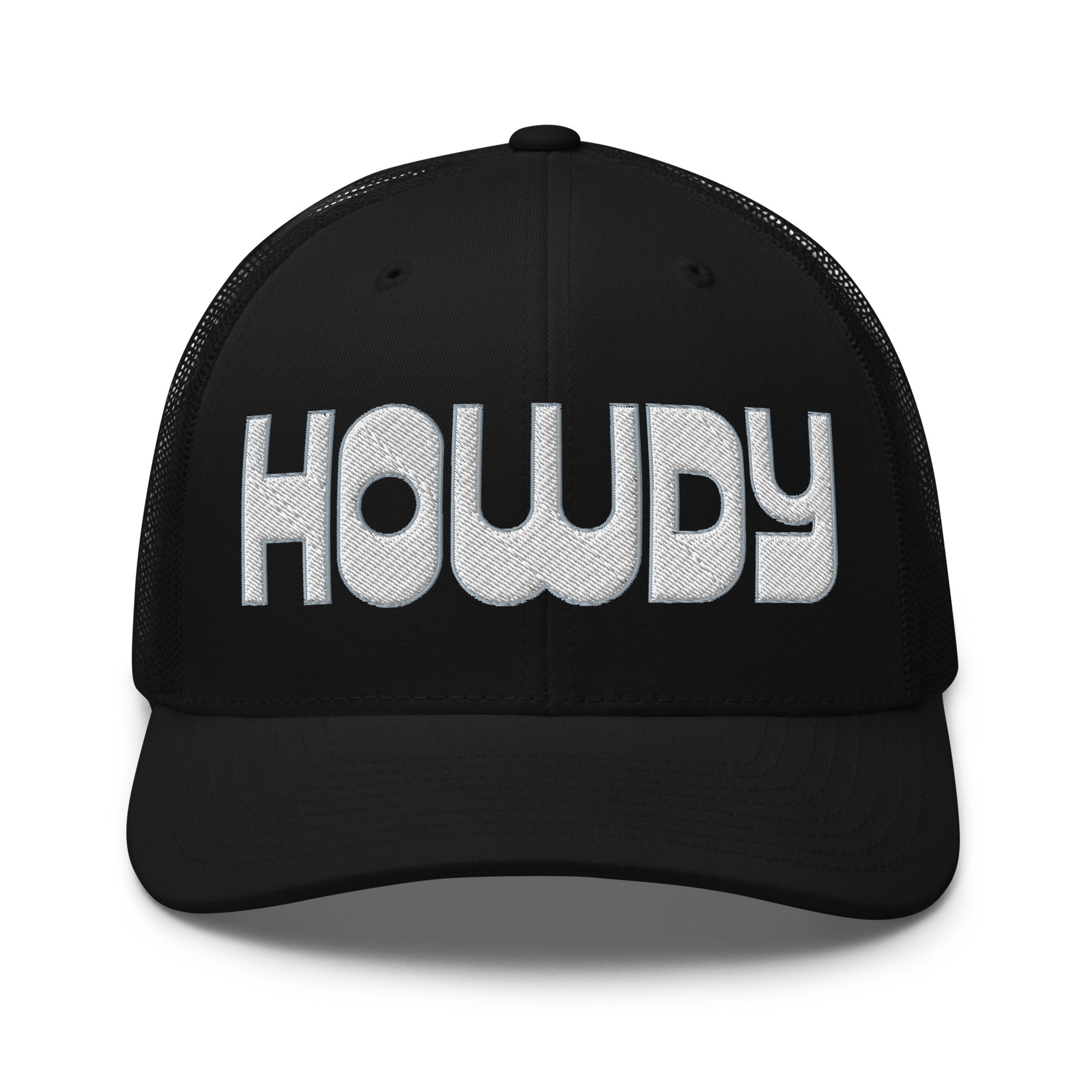 Retro Trucker Hat – HOWDY Bold Western Style - f9artist