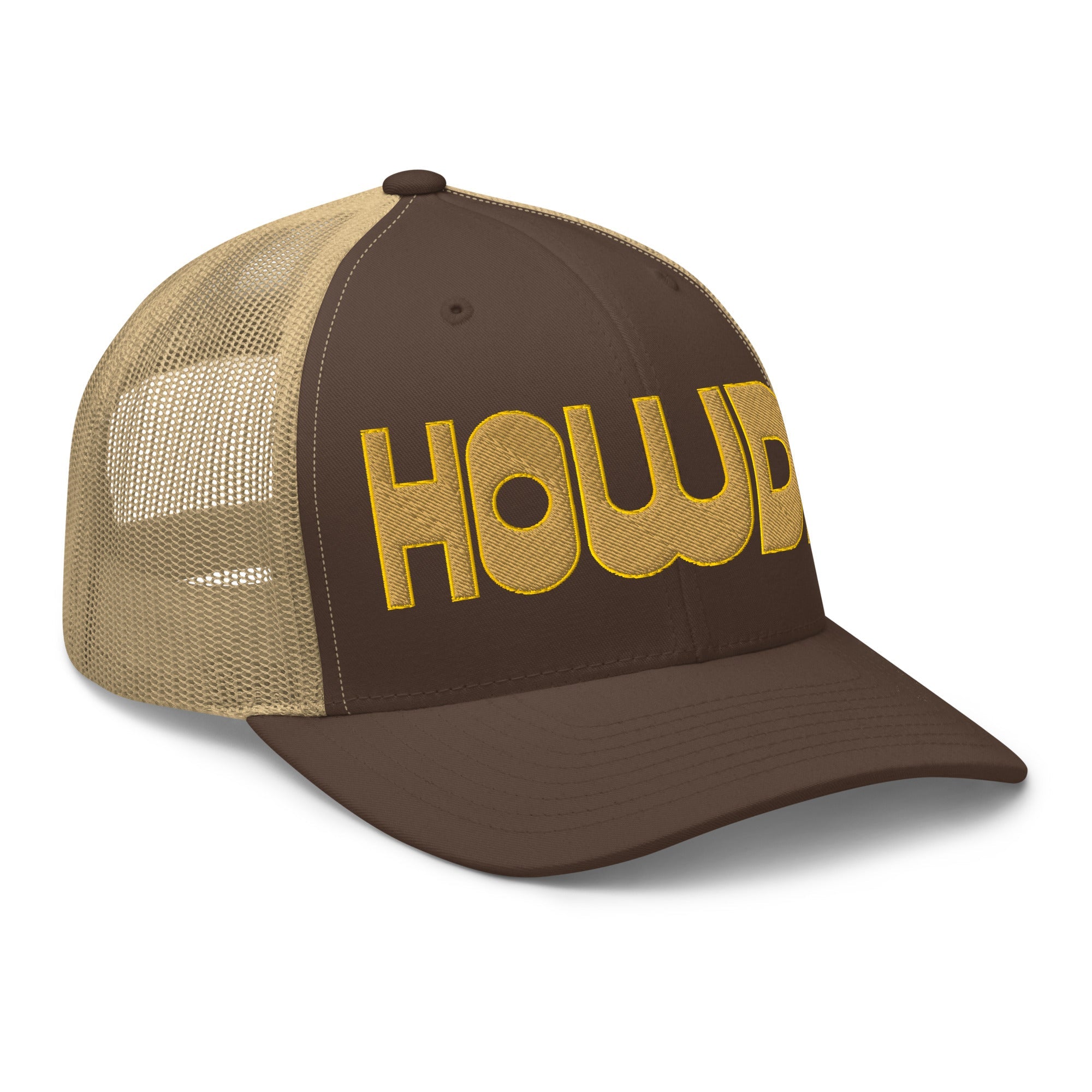 Retro Trucker Hat – HOWDY Bold Western Style - f9artist