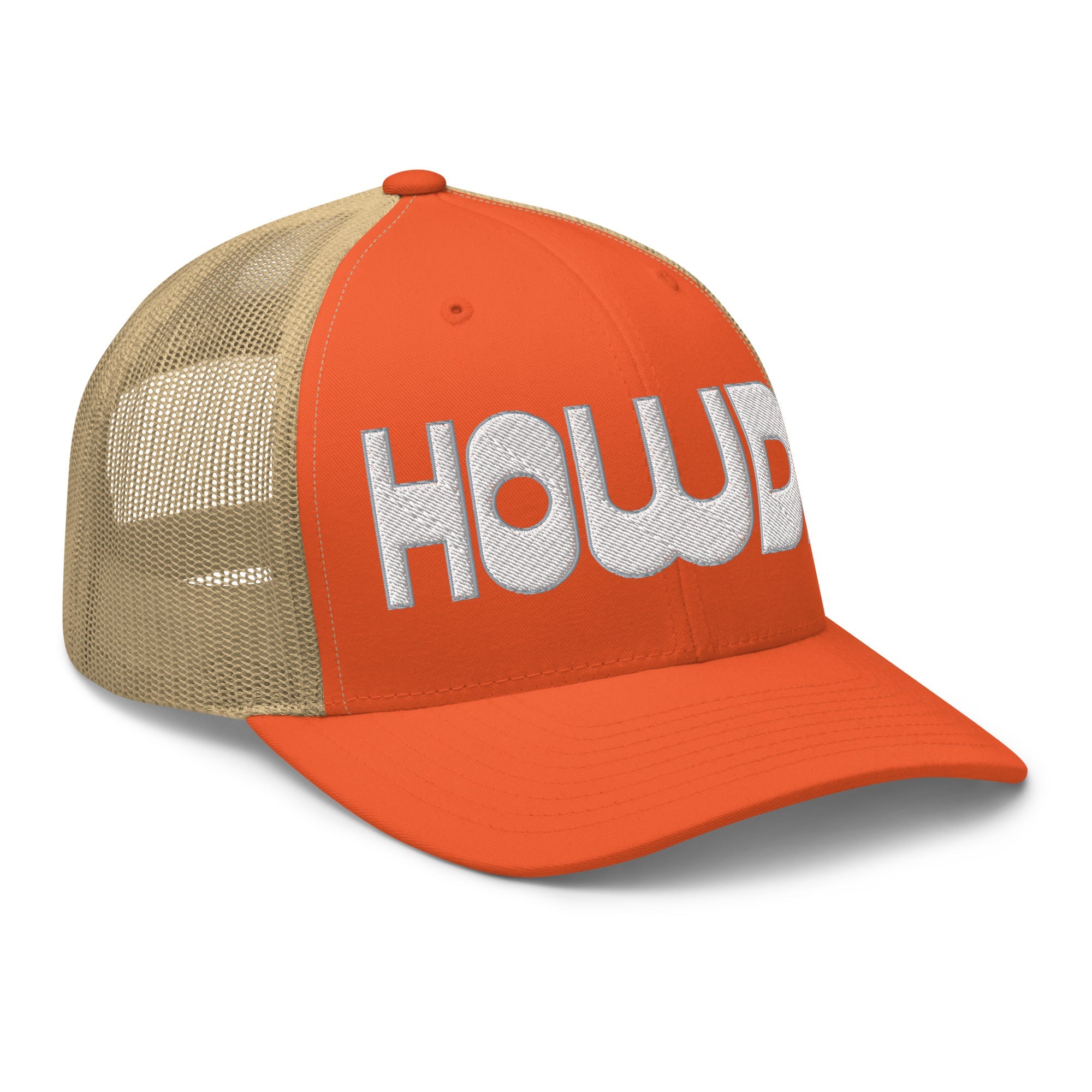 Retro Trucker Hat – HOWDY Bold Western Style - f9artist
