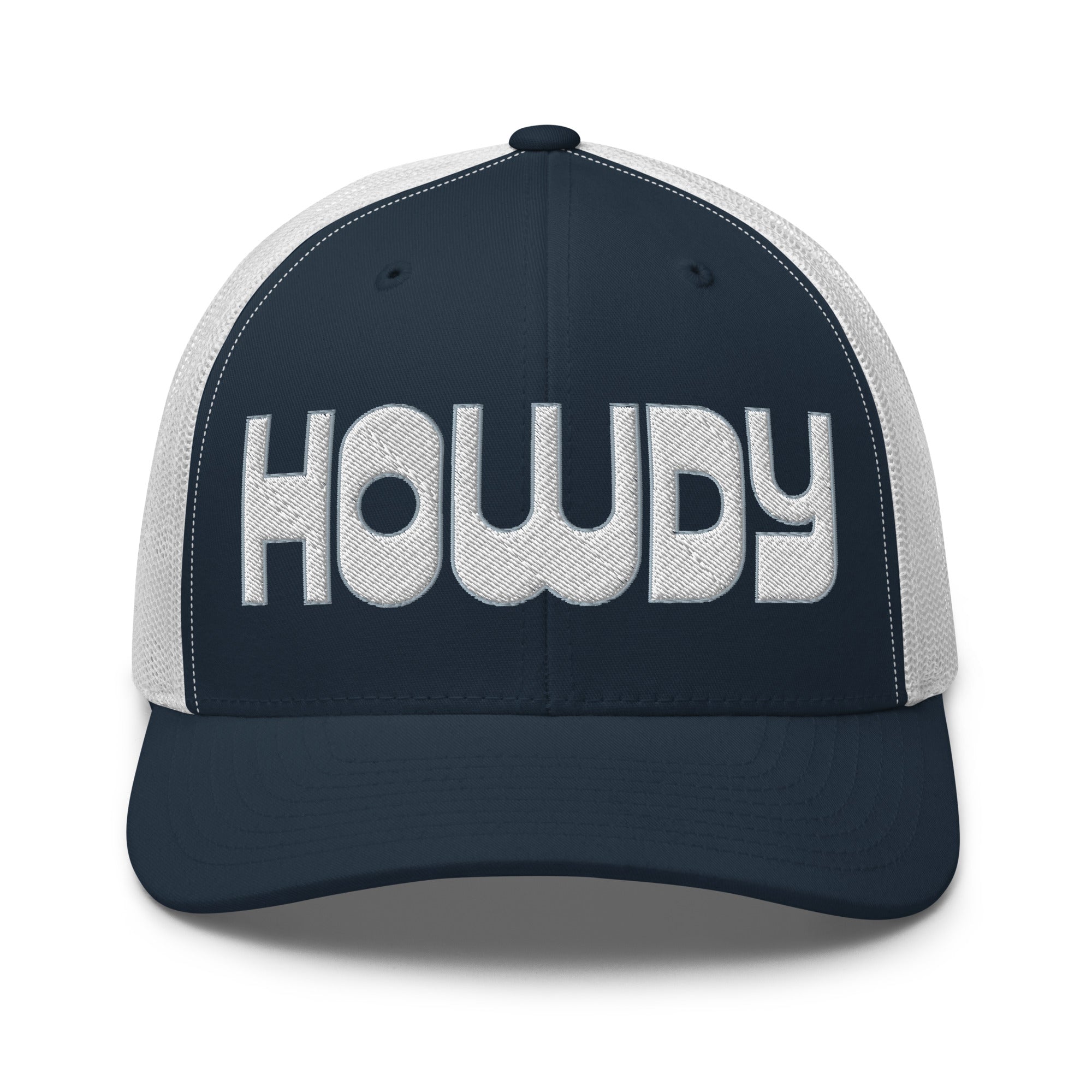Retro Trucker Hat – HOWDY Bold Western Style - f9artist