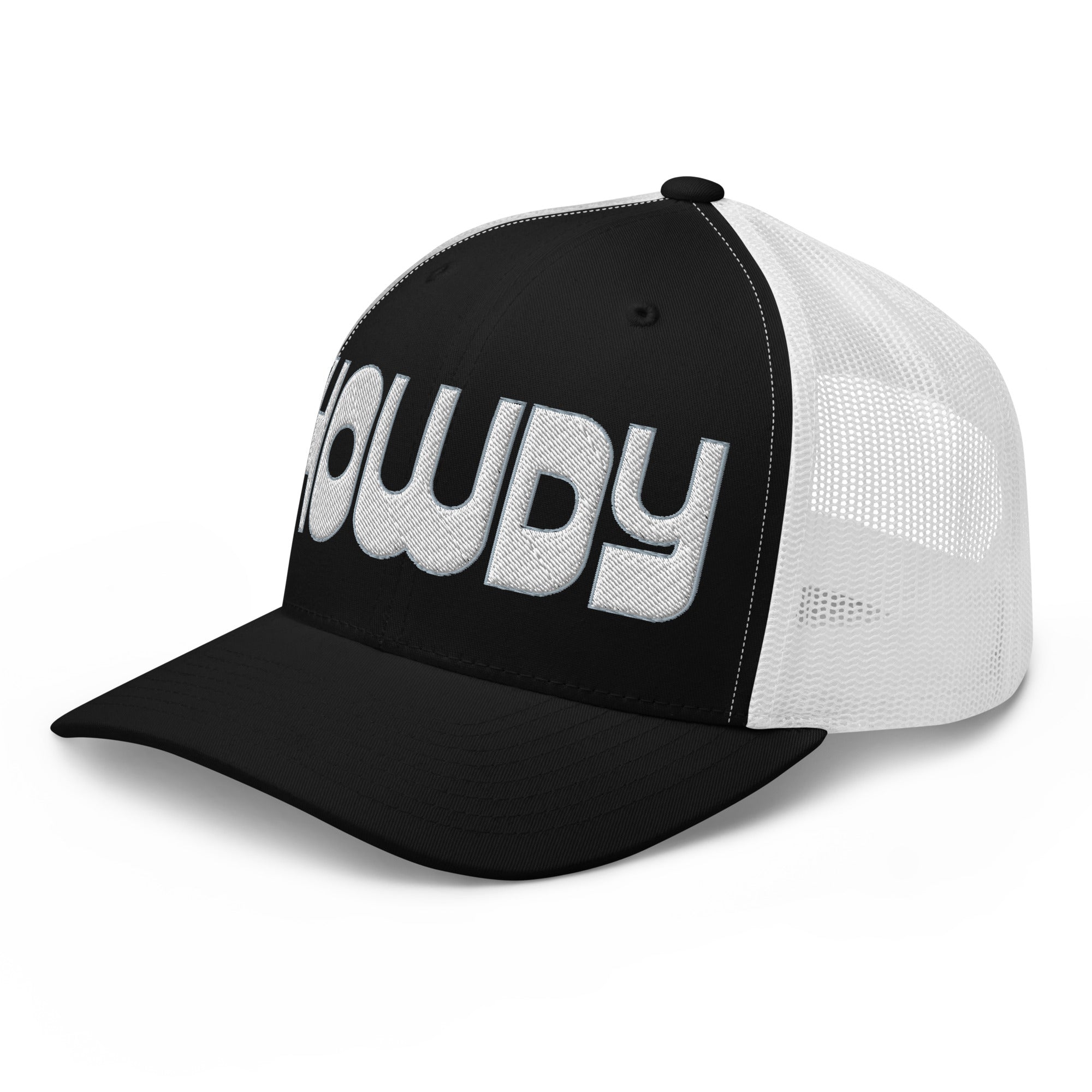 Retro Trucker Hat – HOWDY Bold Western Style - f9artist