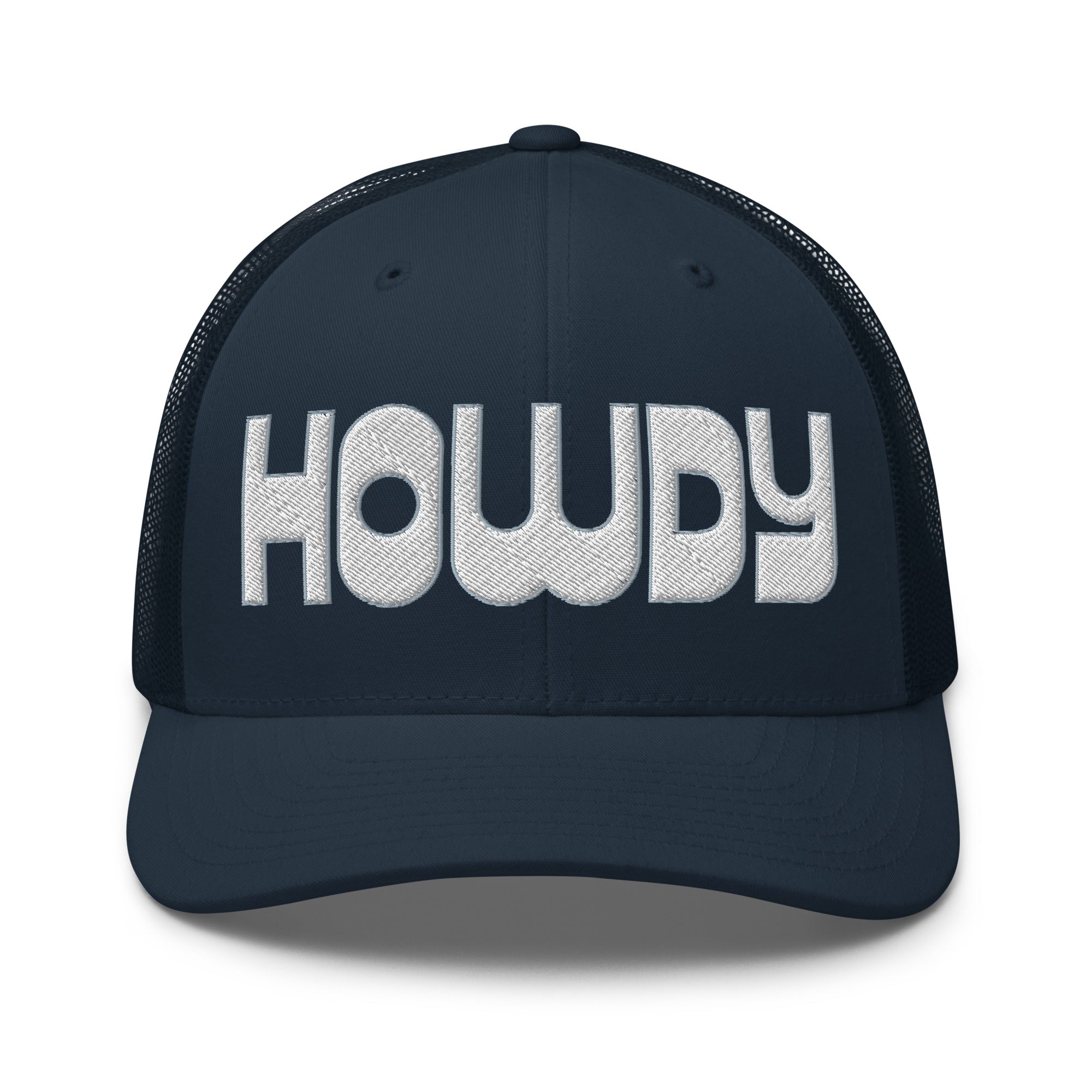 Retro Trucker Hat – HOWDY Bold Western Style - f9artist