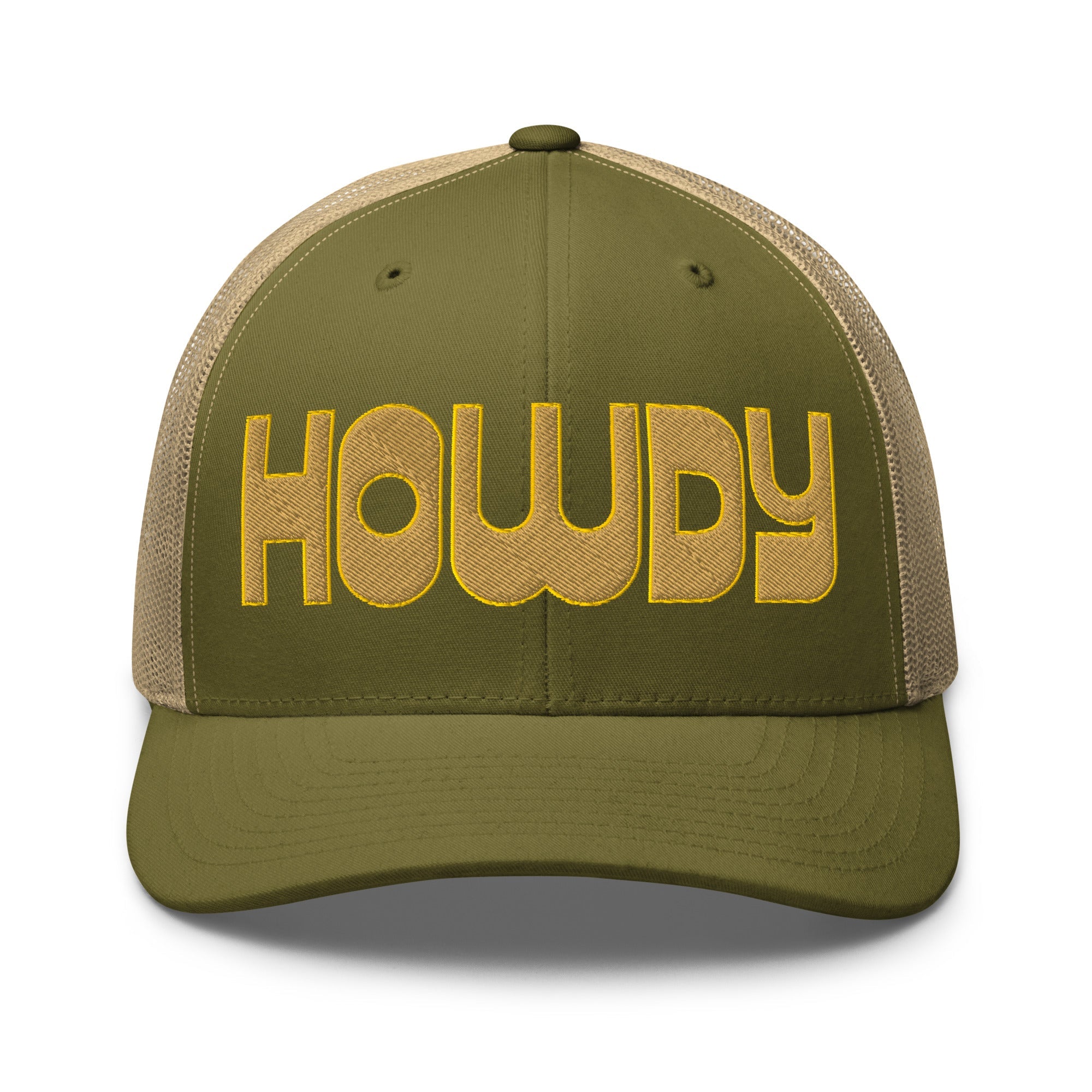 Retro Trucker Hat – HOWDY Bold Western Style - f9artist