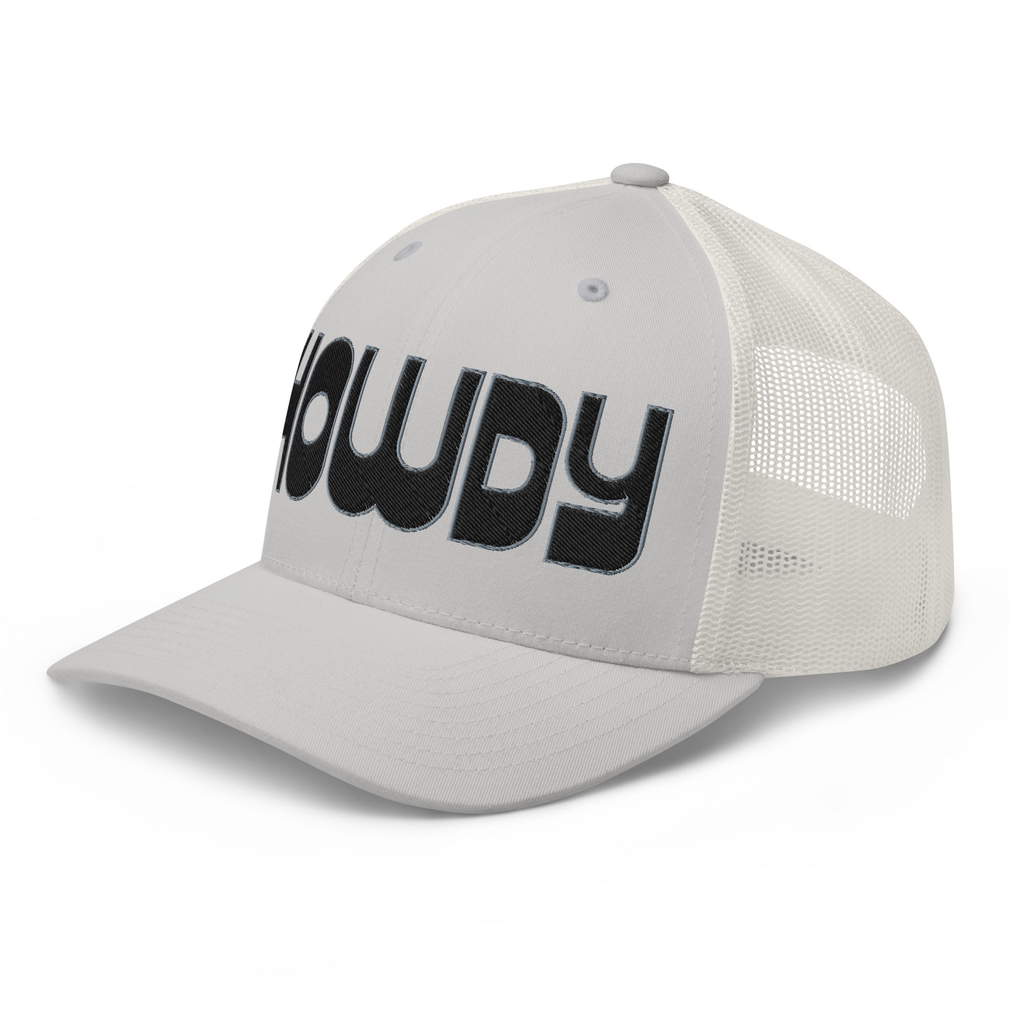 Retro Trucker Hat – HOWDY Bold Western Style - f9artist