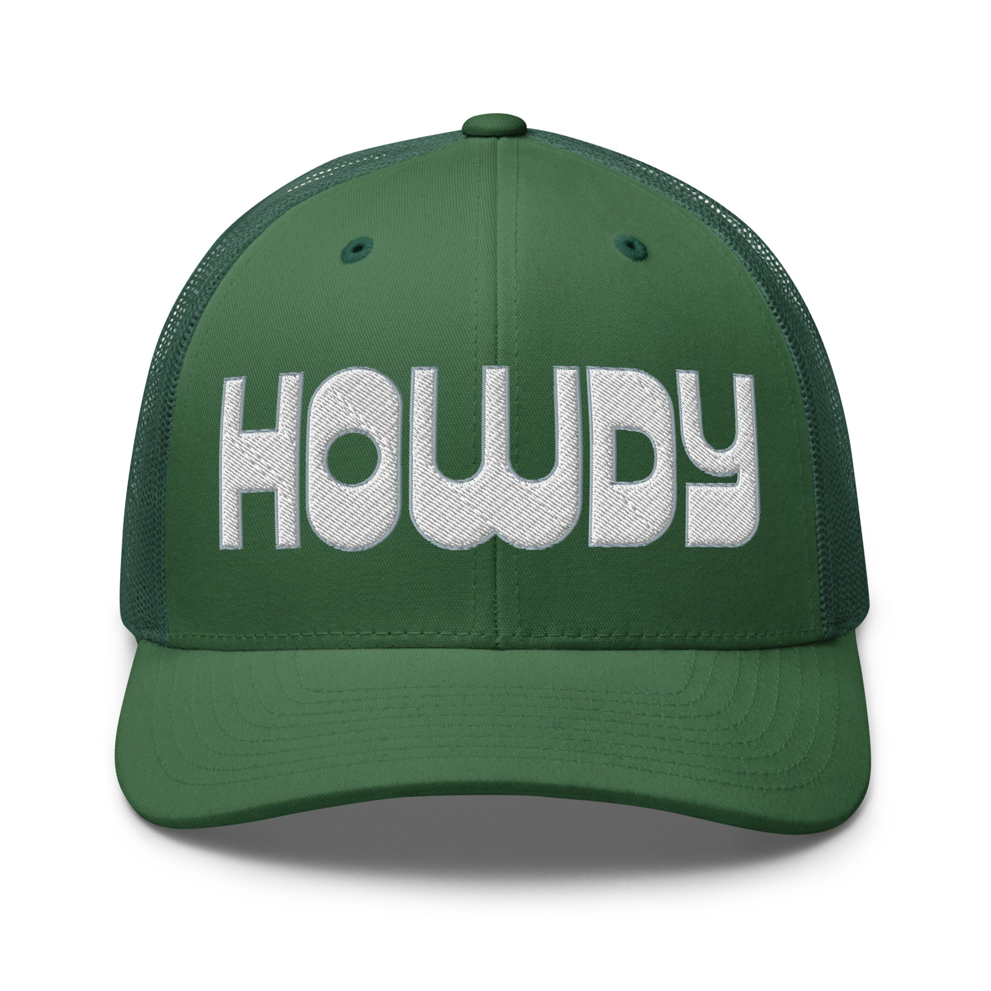 Retro Trucker Hat – HOWDY Bold Western Style - f9artist