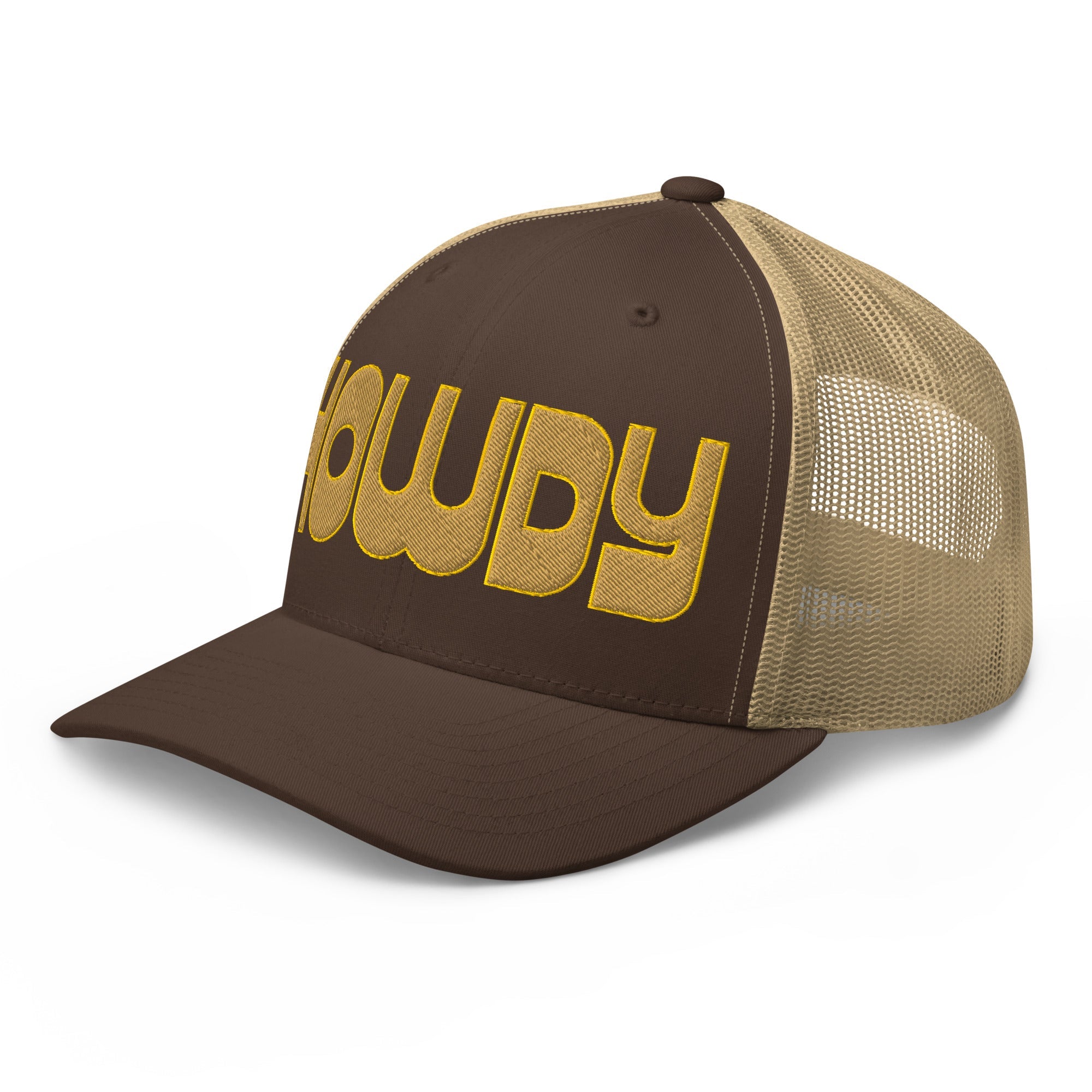 Retro Trucker Hat – HOWDY Bold Western Style - f9artist