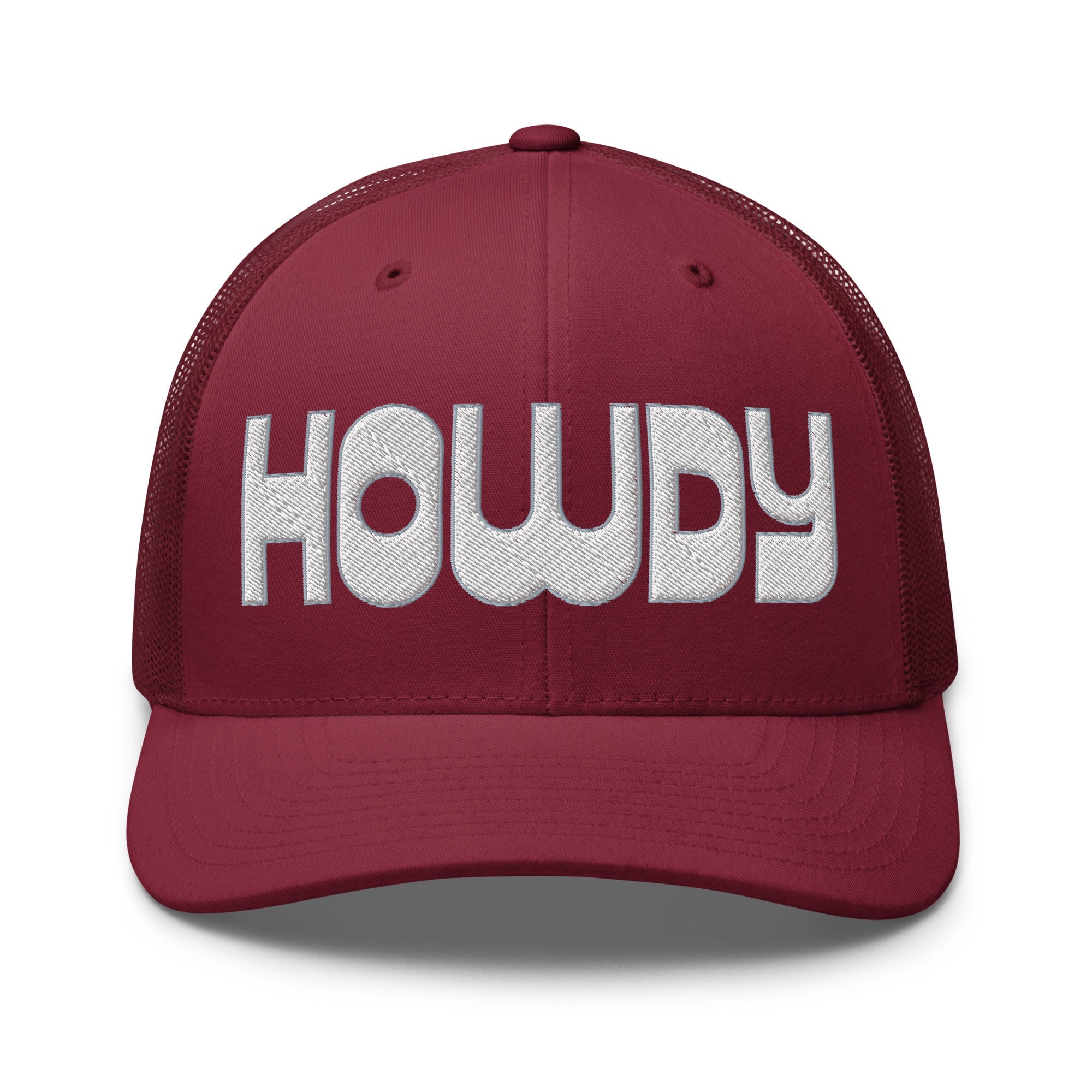 Retro Trucker Hat – HOWDY Bold Western Style - f9artist