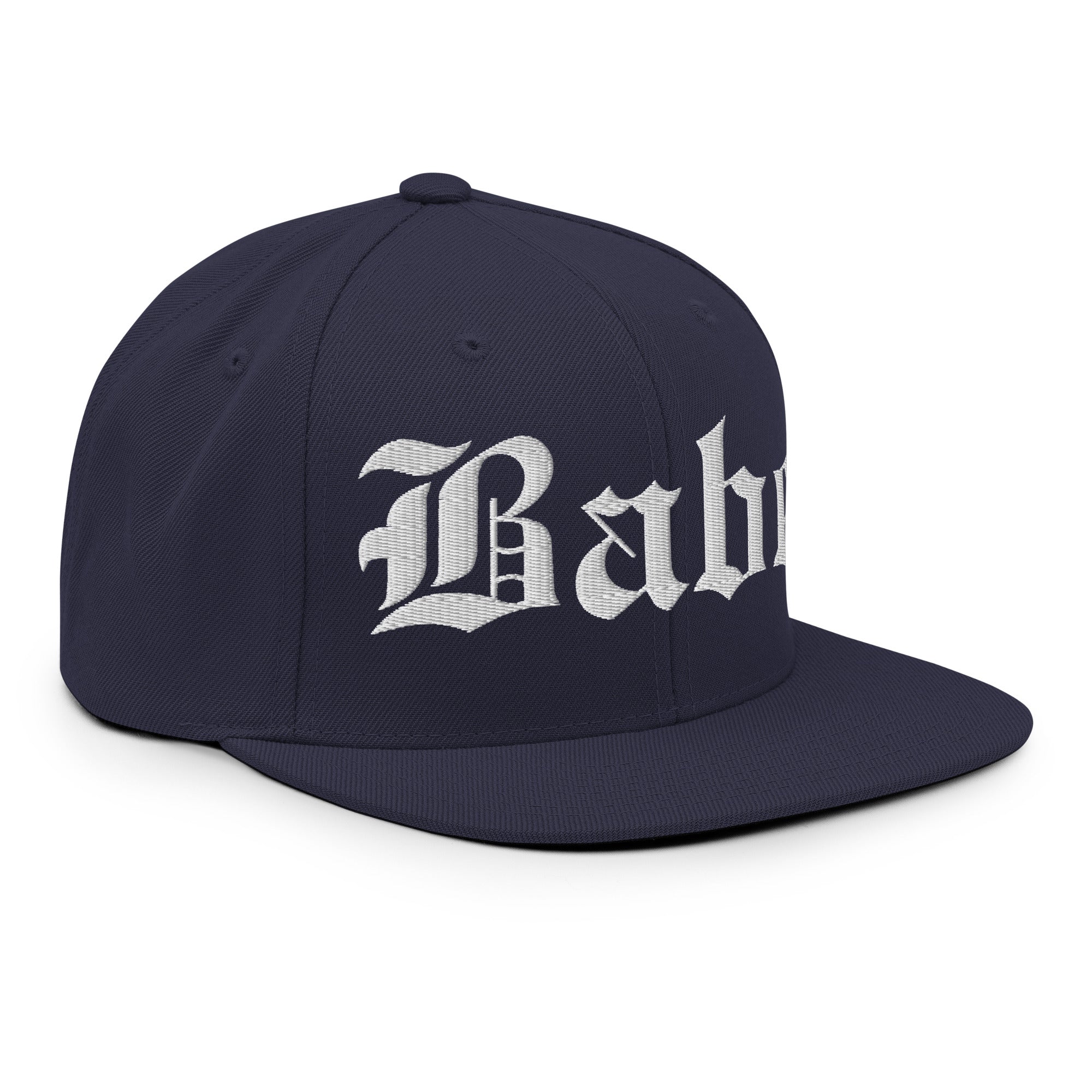 Snapback Hat – Babe Old English Embroidered - f9artist
