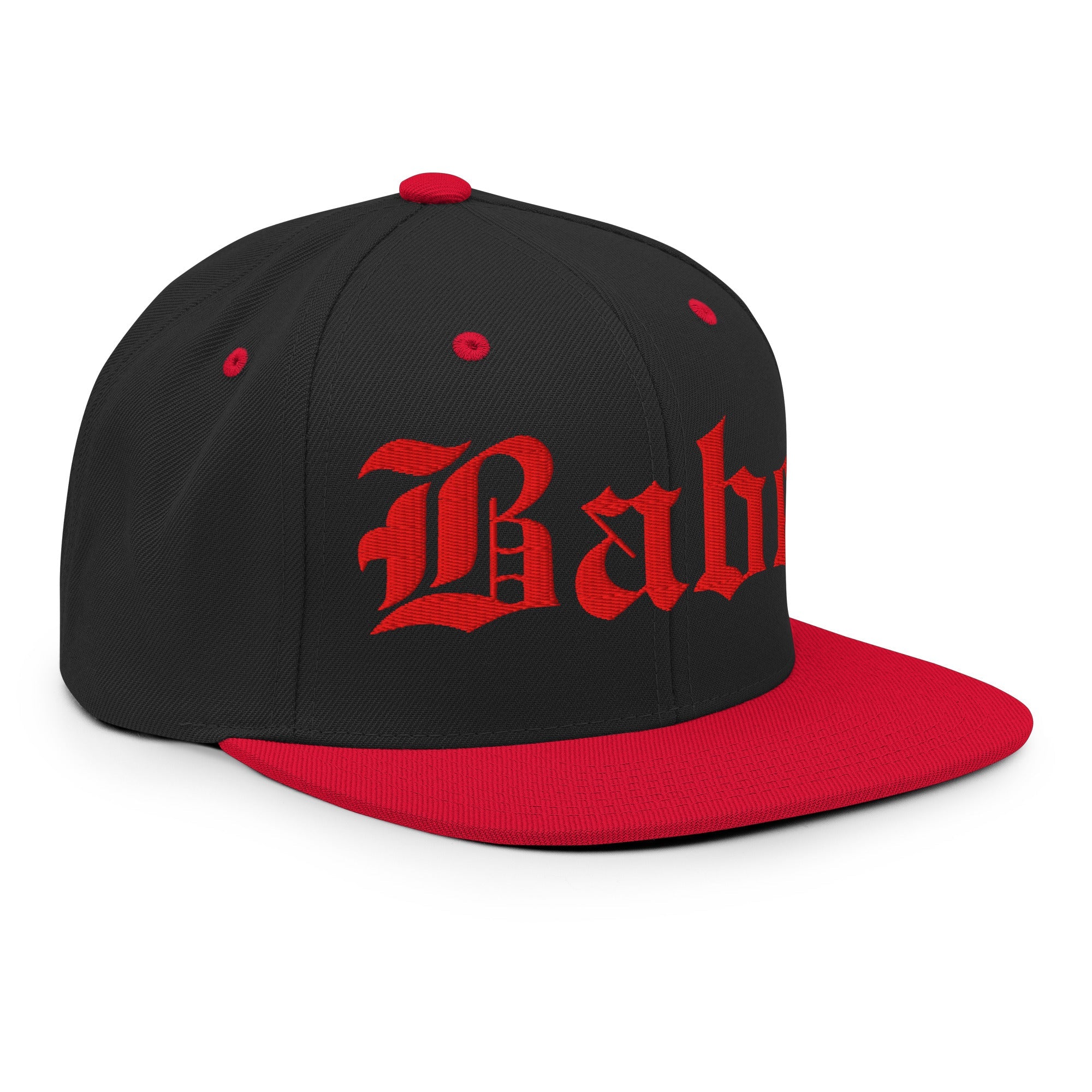 Snapback Hat – Babe Old English Embroidered - f9artist