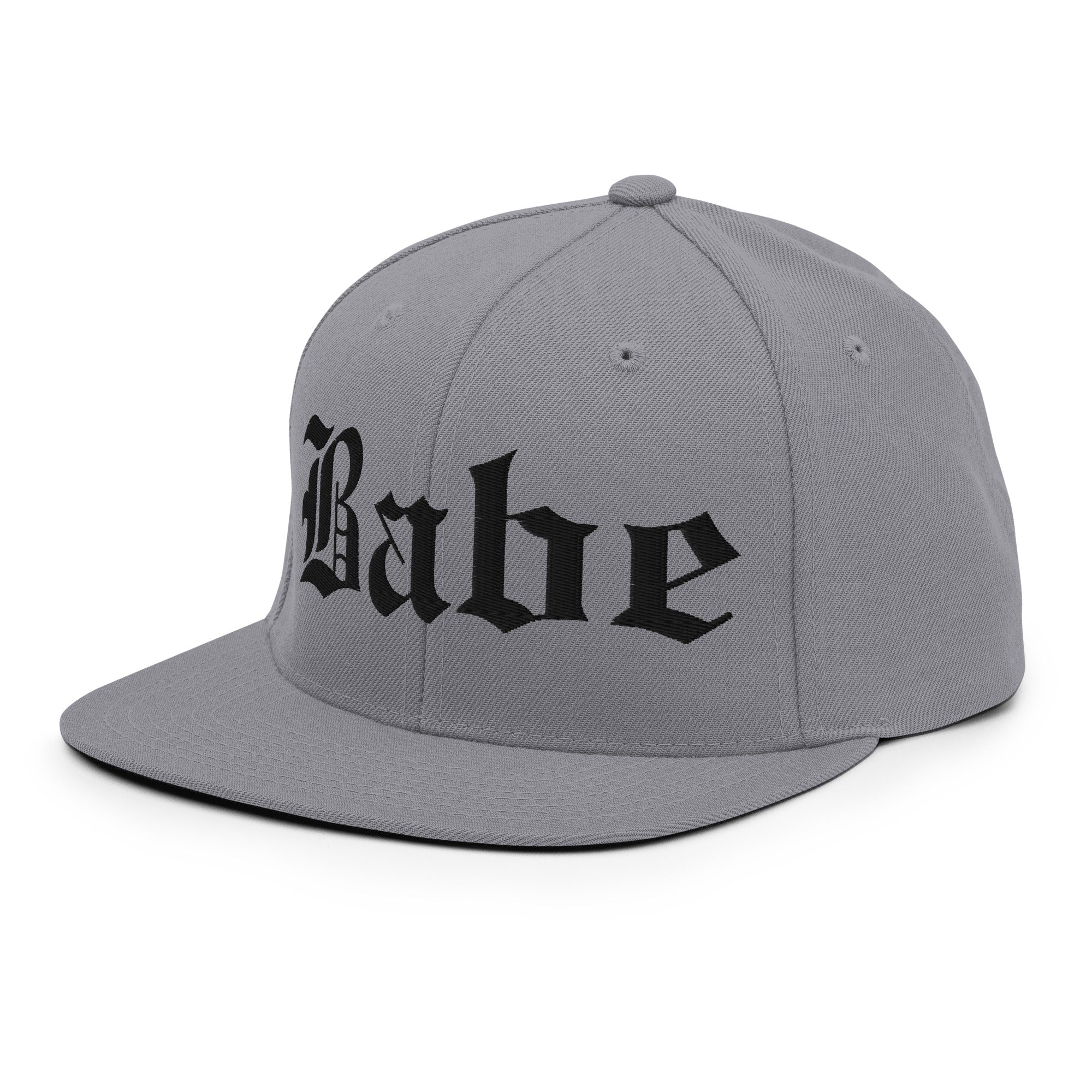 Snapback Hat – Babe Old English Embroidered - f9artist