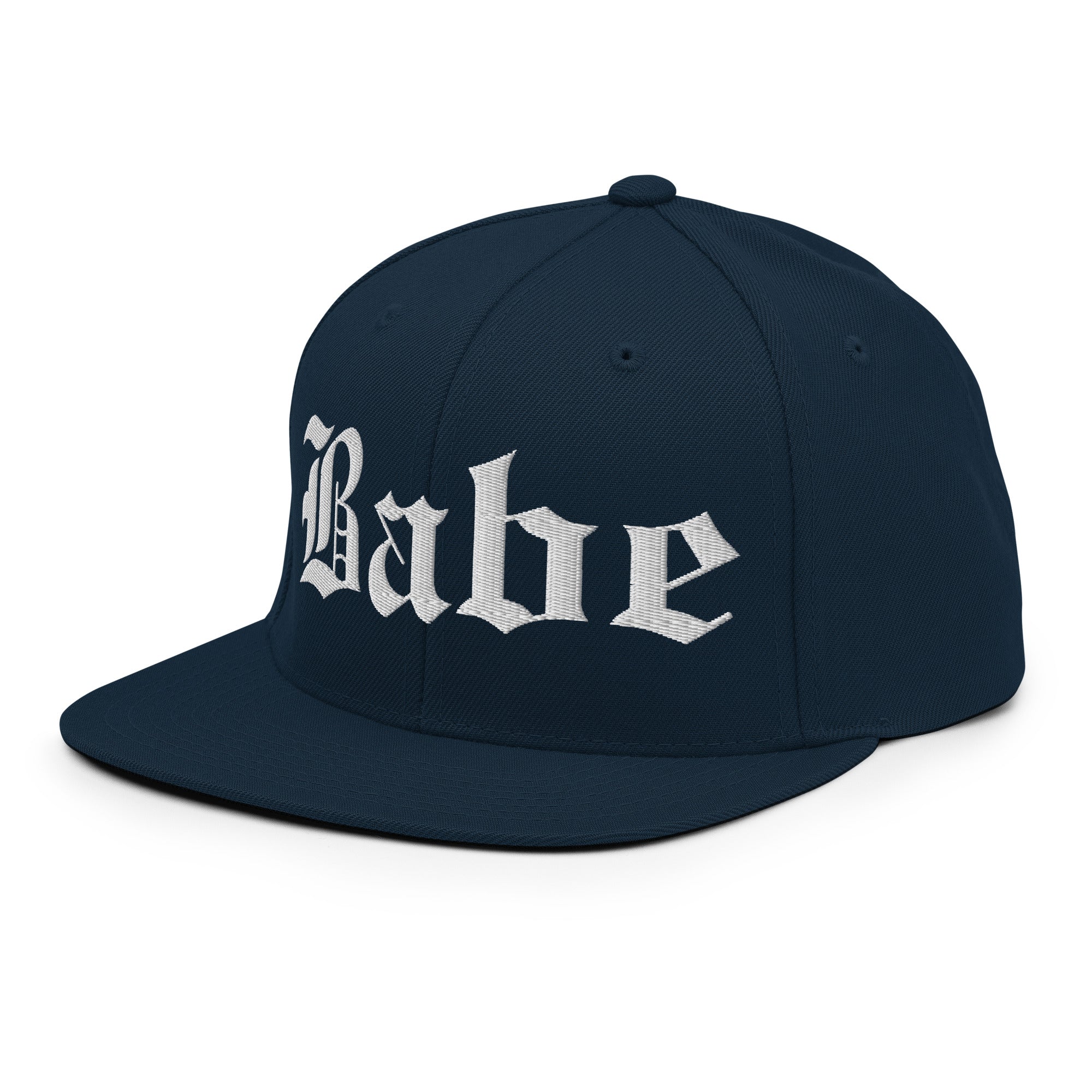 Snapback Hat – Babe Old English Embroidered - f9artist