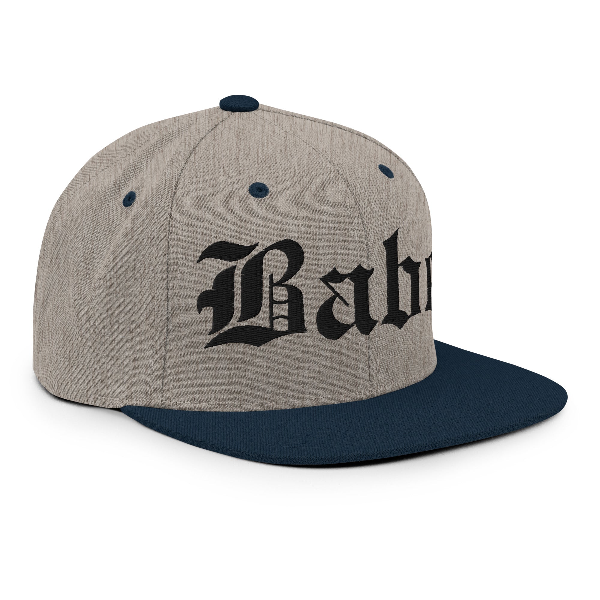 Snapback Hat – Babe Old English Embroidered - f9artist