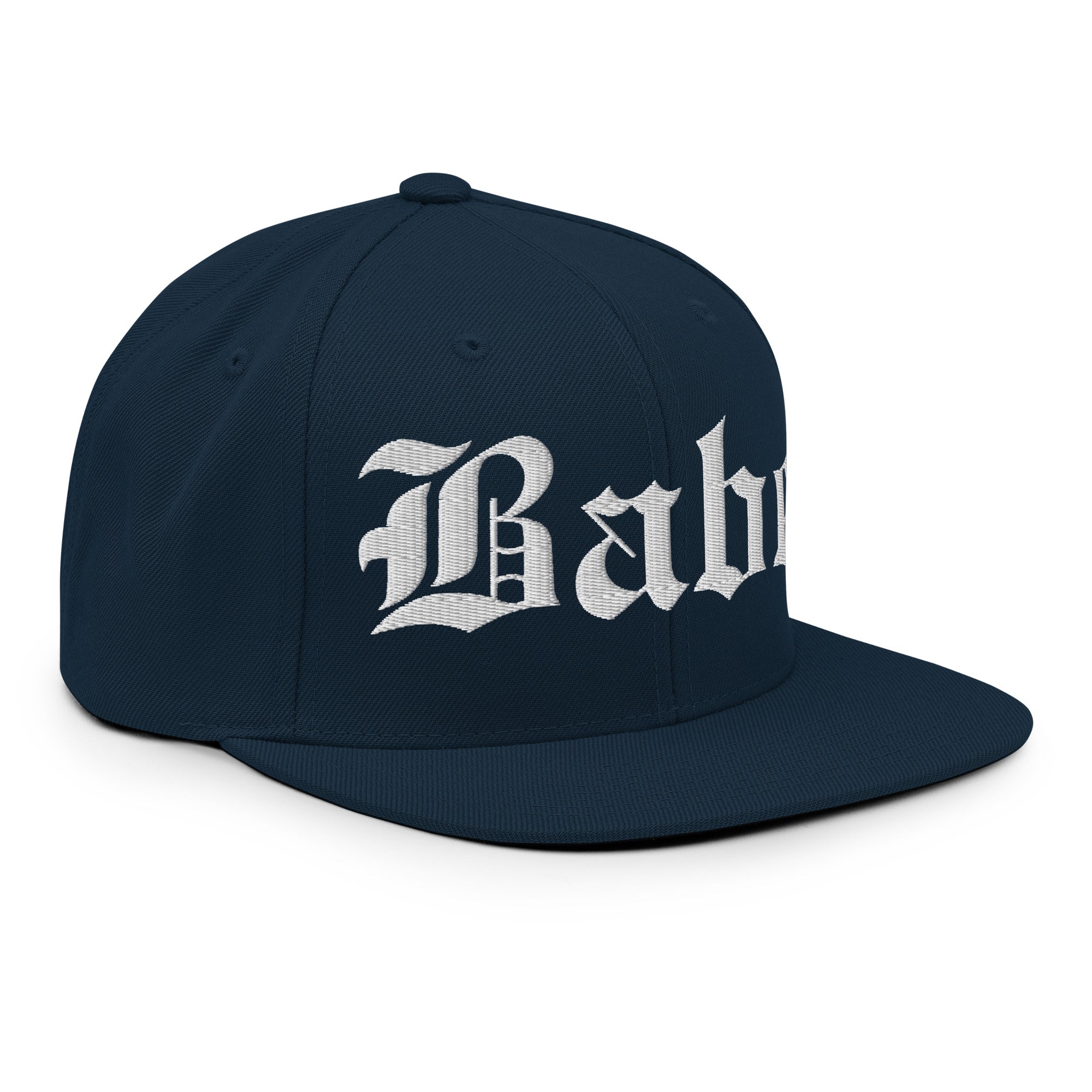 Snapback Hat – Babe Old English Embroidered - f9artist