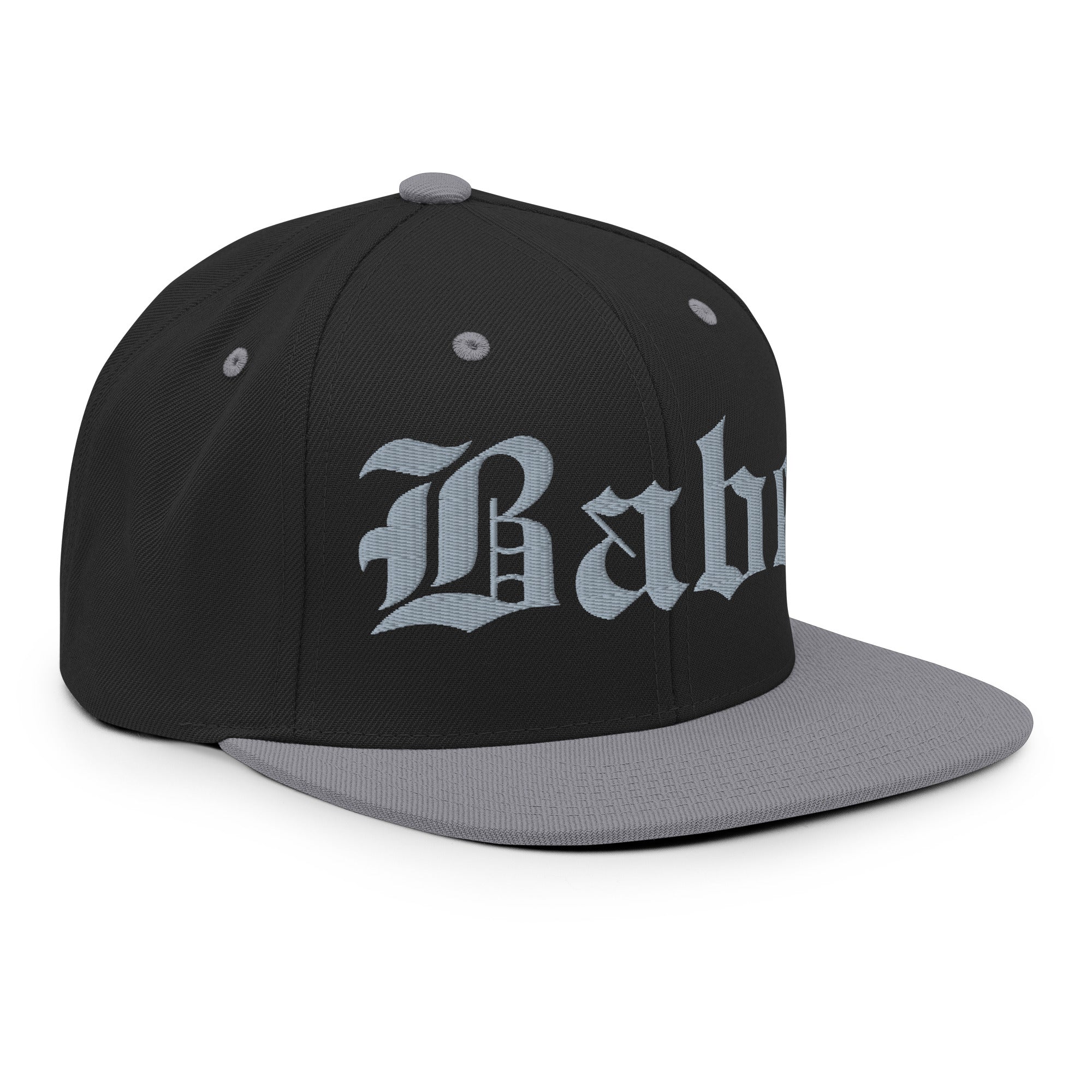 Snapback Hat – Babe Old English Embroidered - f9artist