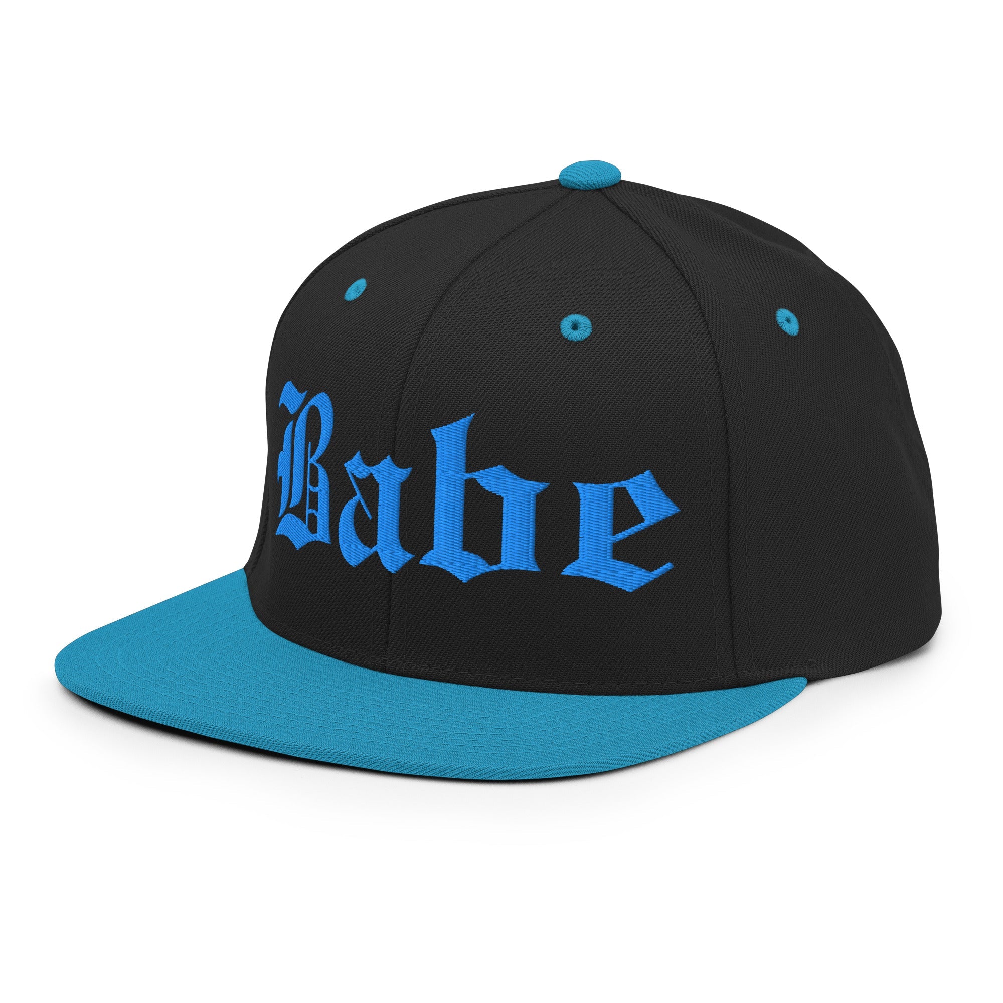 Snapback Hat – Babe Old English Embroidered - f9artist
