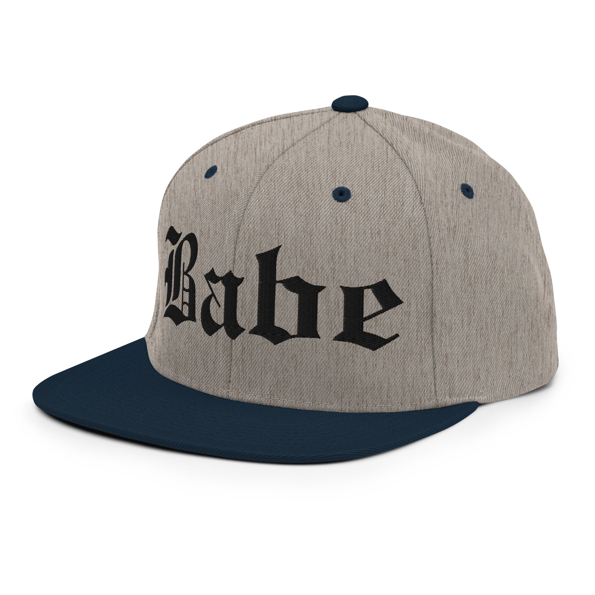 Snapback Hat – Babe Old English Embroidered - f9artist