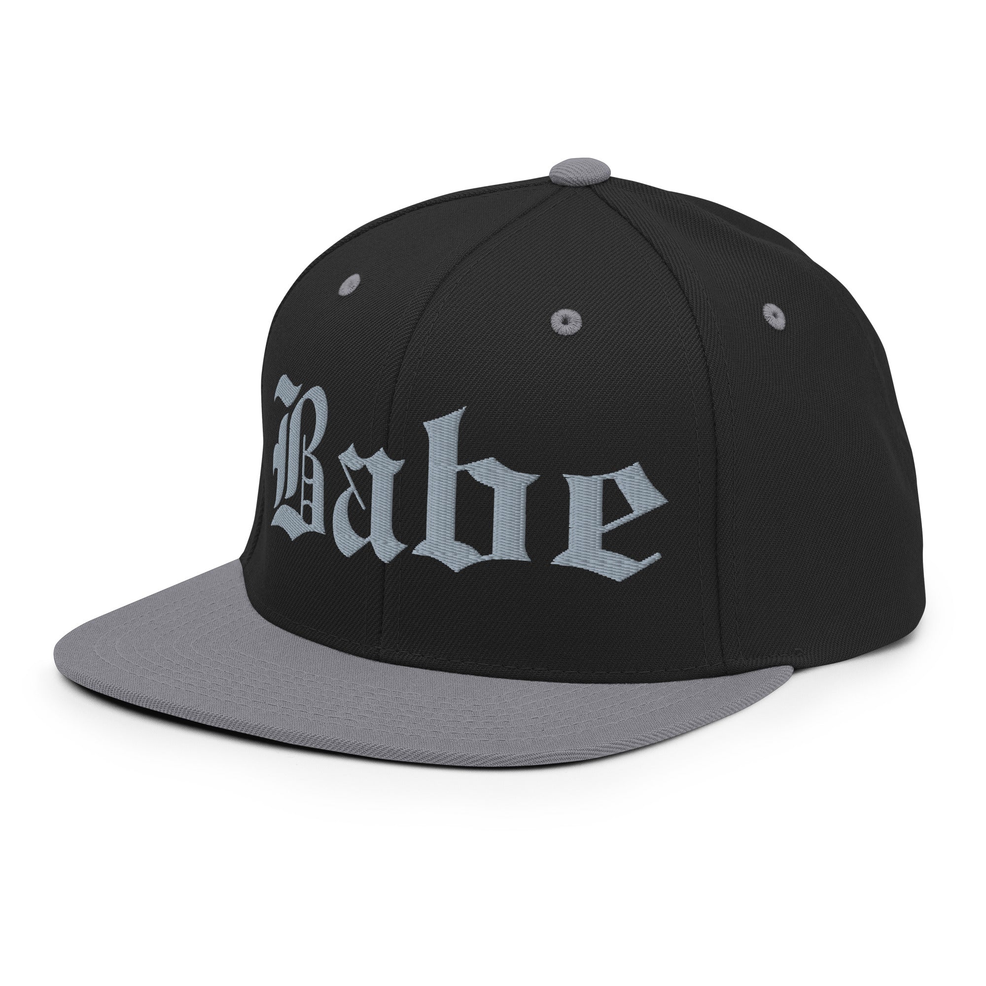 Snapback Hat – Babe Old English Embroidered - f9artist