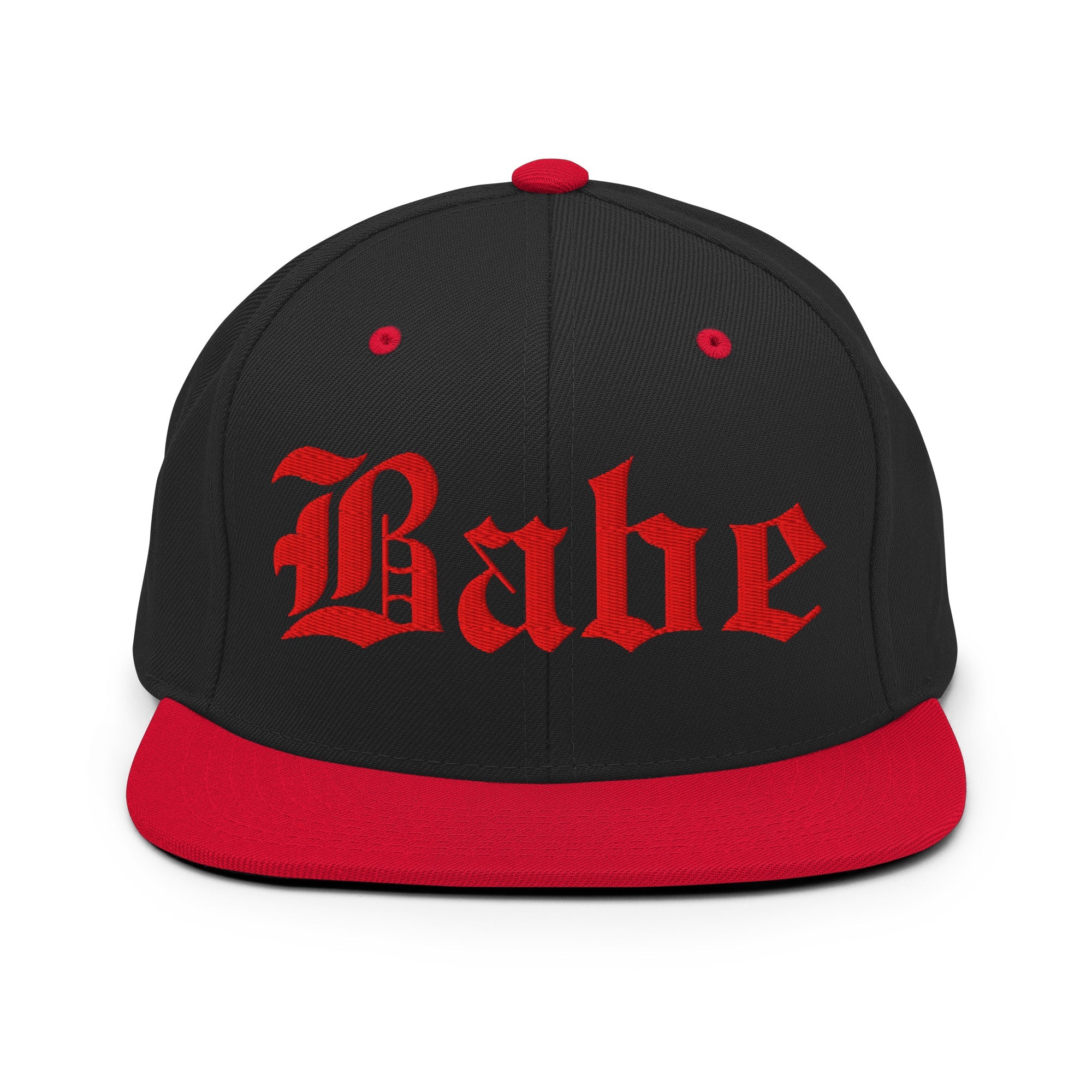 Snapback Hat – Babe Old English Embroidered - f9artist